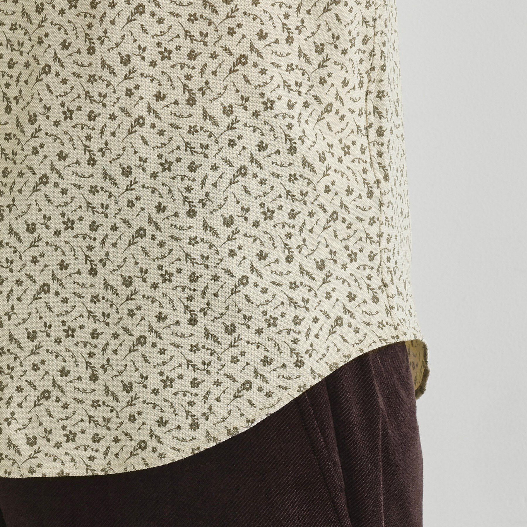 TAKEO KIKUCHI「クールマックス 鹿の子 フラワープリントシャツ」|シャツ・ブラウス|