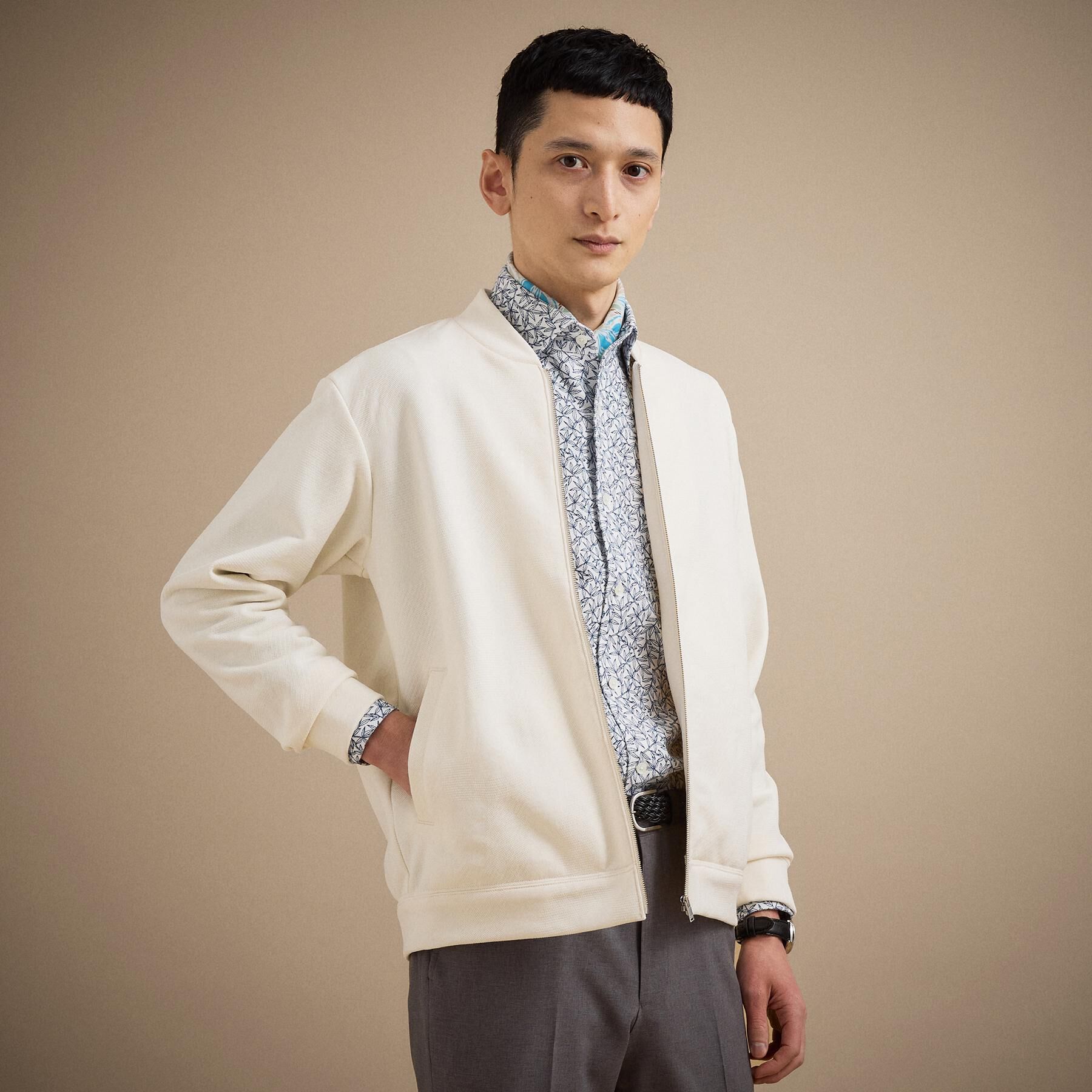 TAKEO KIKUCHI「スライドパズル ジャカード ブルゾン」|ブルゾン・スタジャン|