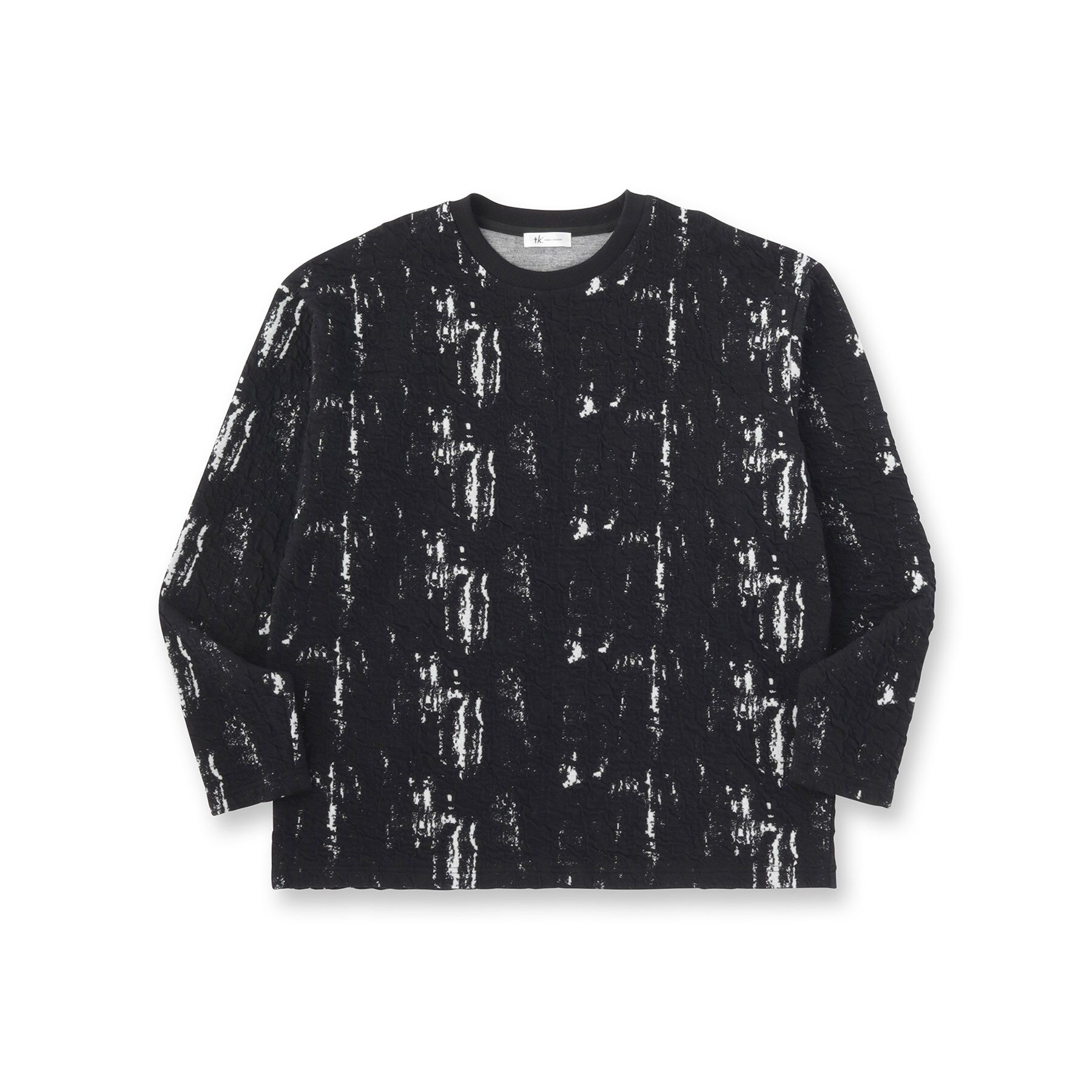 tk.TAKEO KIKUCHI「アブストラクトふくれジャカードプルオーバー」|Tシャツ・カットソー|