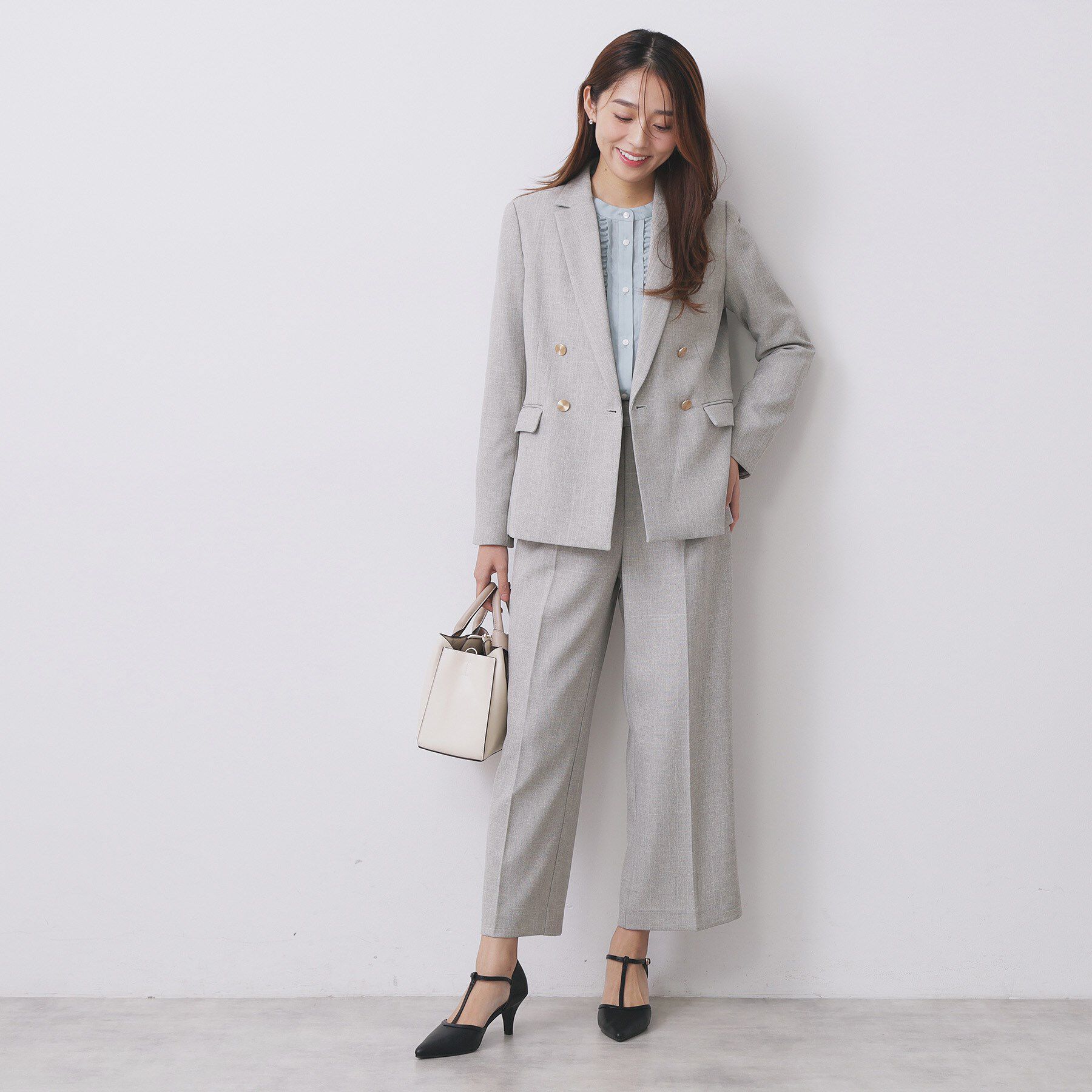 index「《Oggi掲載》ダブルブレストテーラードジャケット/セットアップ対応可【洗える】」|テーラードジャケット|