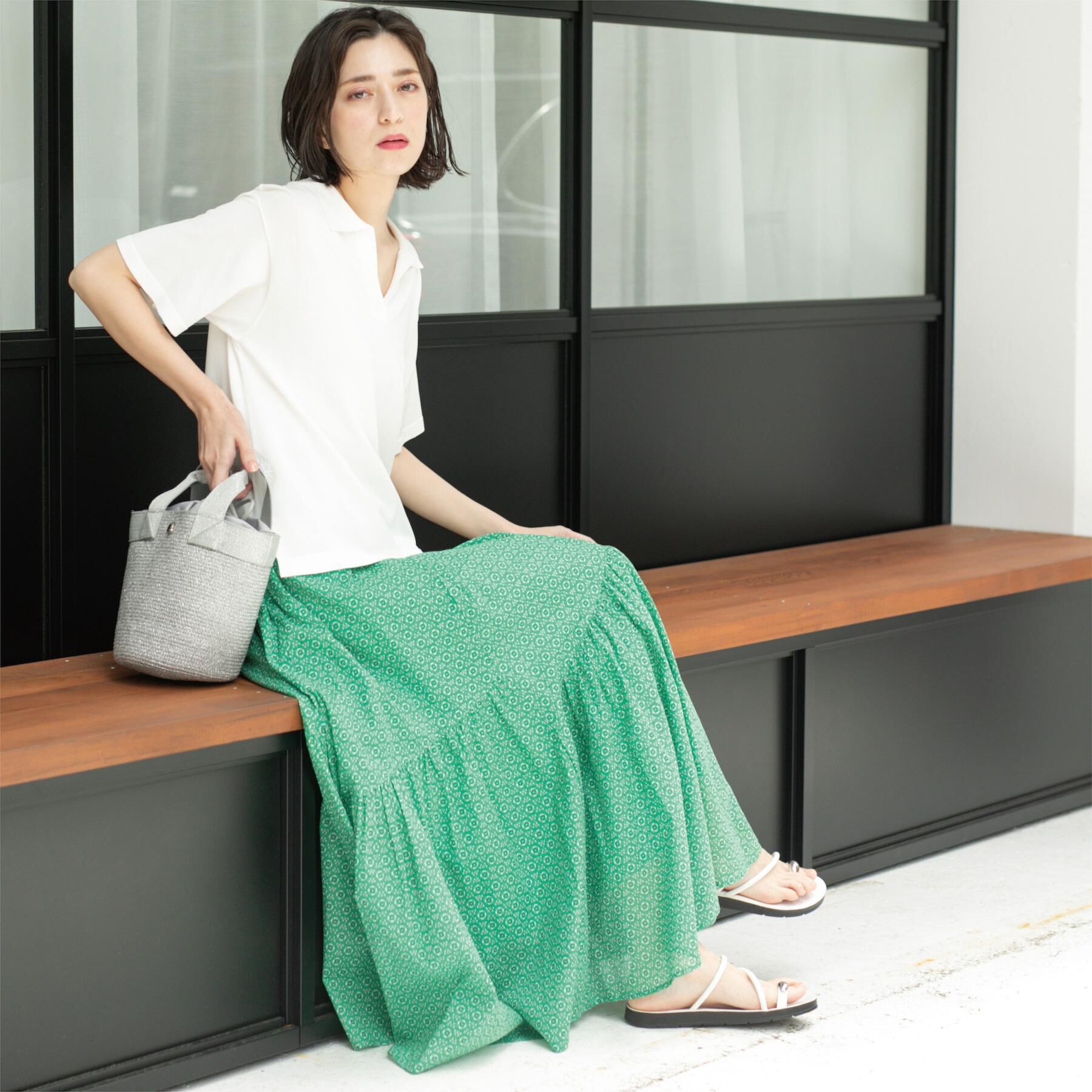 OPAQUE.CLIP「スキッパーニット【UV/接触冷感/抗ピル/洗濯機洗い可】」|ニット・セーター|