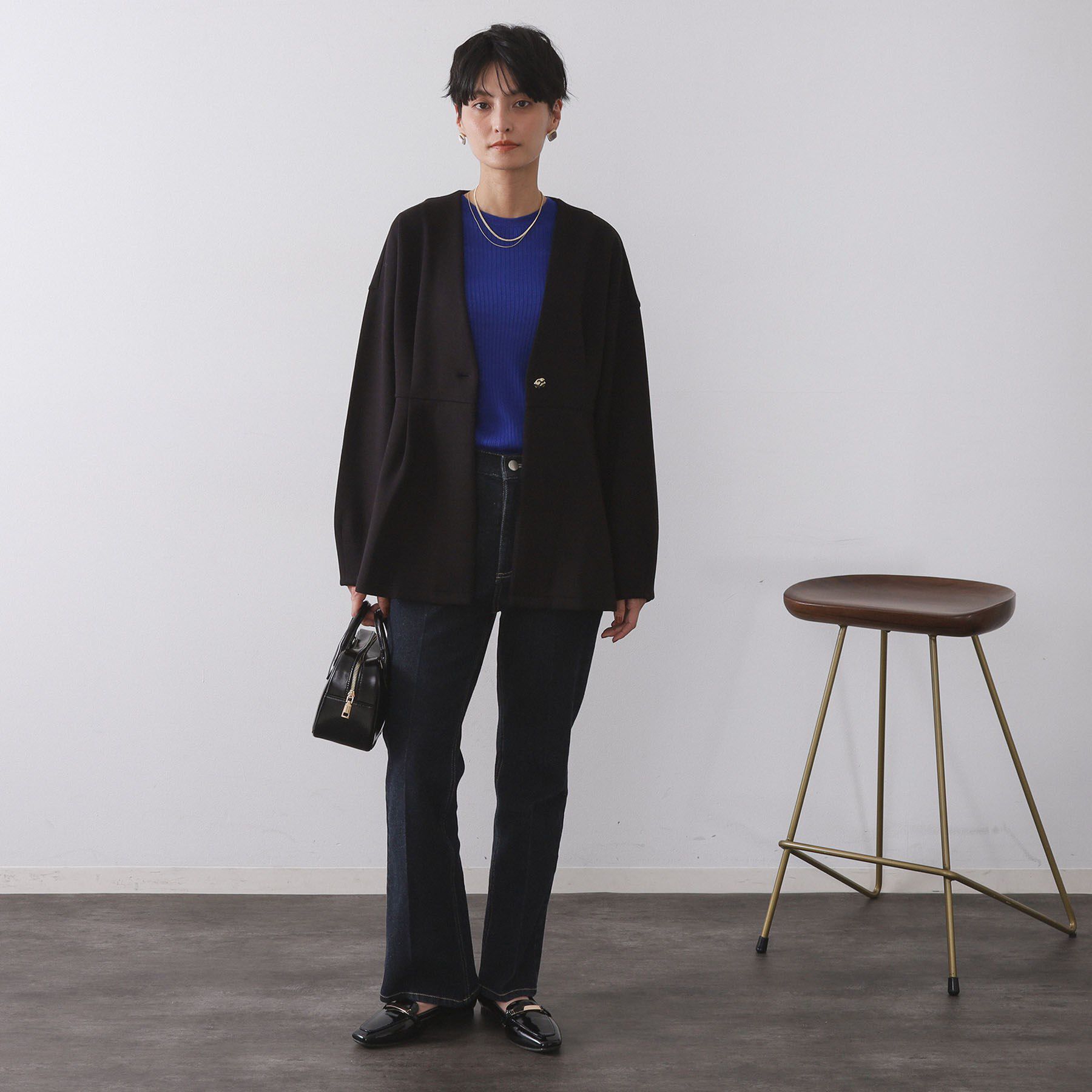 OPAQUE.CLIP「ペプラムカーディガン【UVケア/洗濯機OK】」|カーディガン|