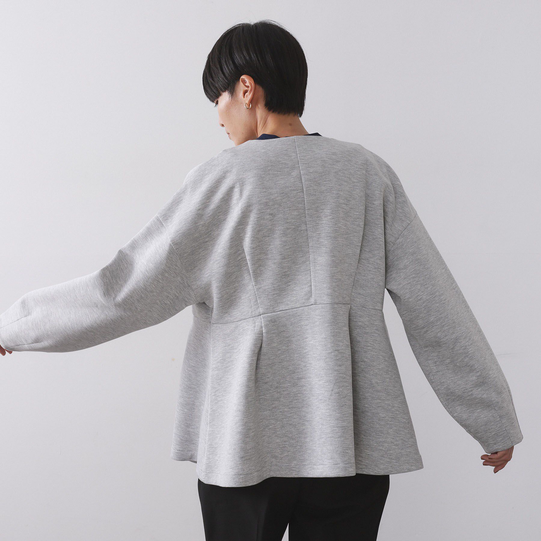 OPAQUE.CLIP「ペプラムカーディガン【UVケア/洗濯機OK】」|カーディガン|