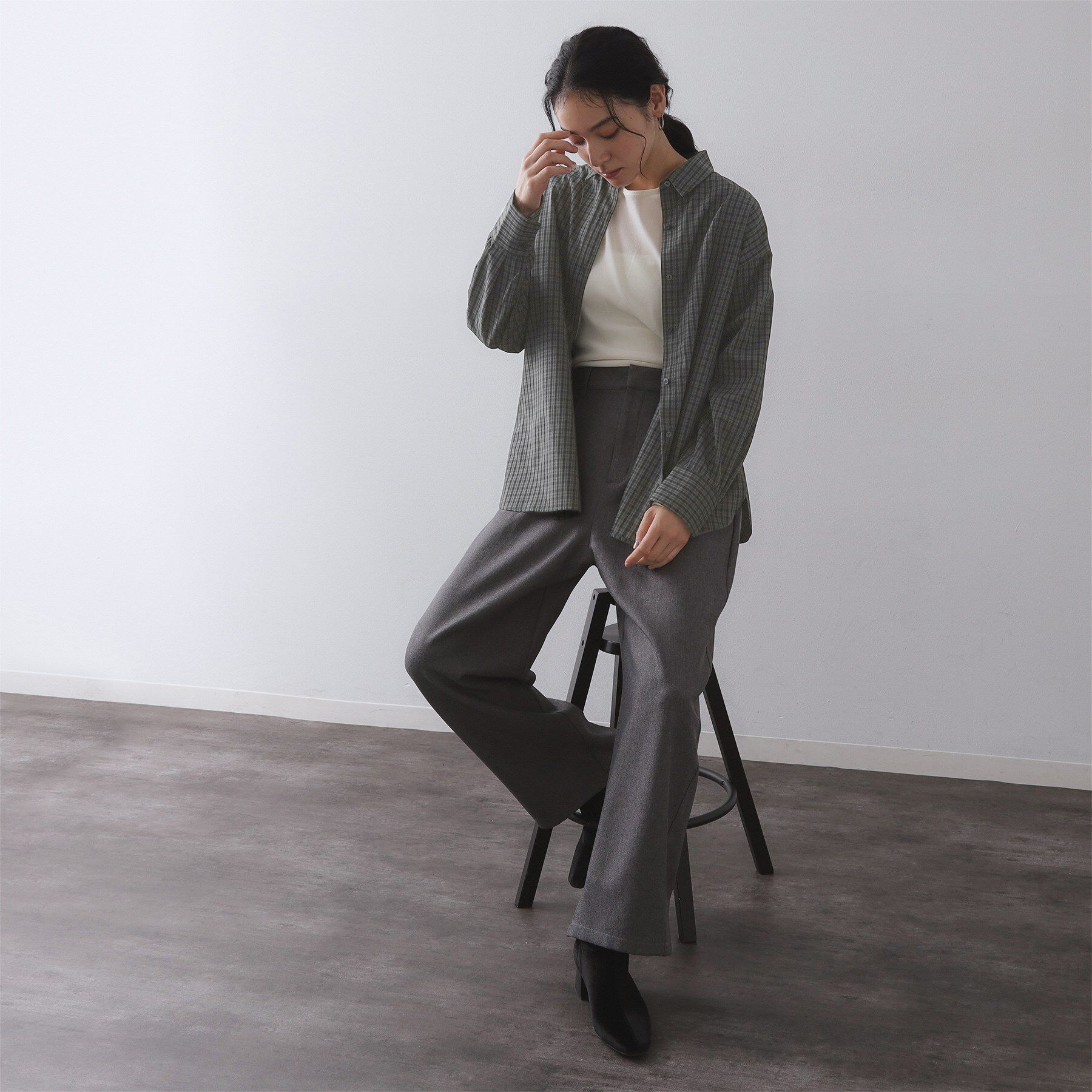 OPAQUE.CLIP「チェック柄レギュラーシャツ【洗濯機OK】」|シャツ・ブラウス|