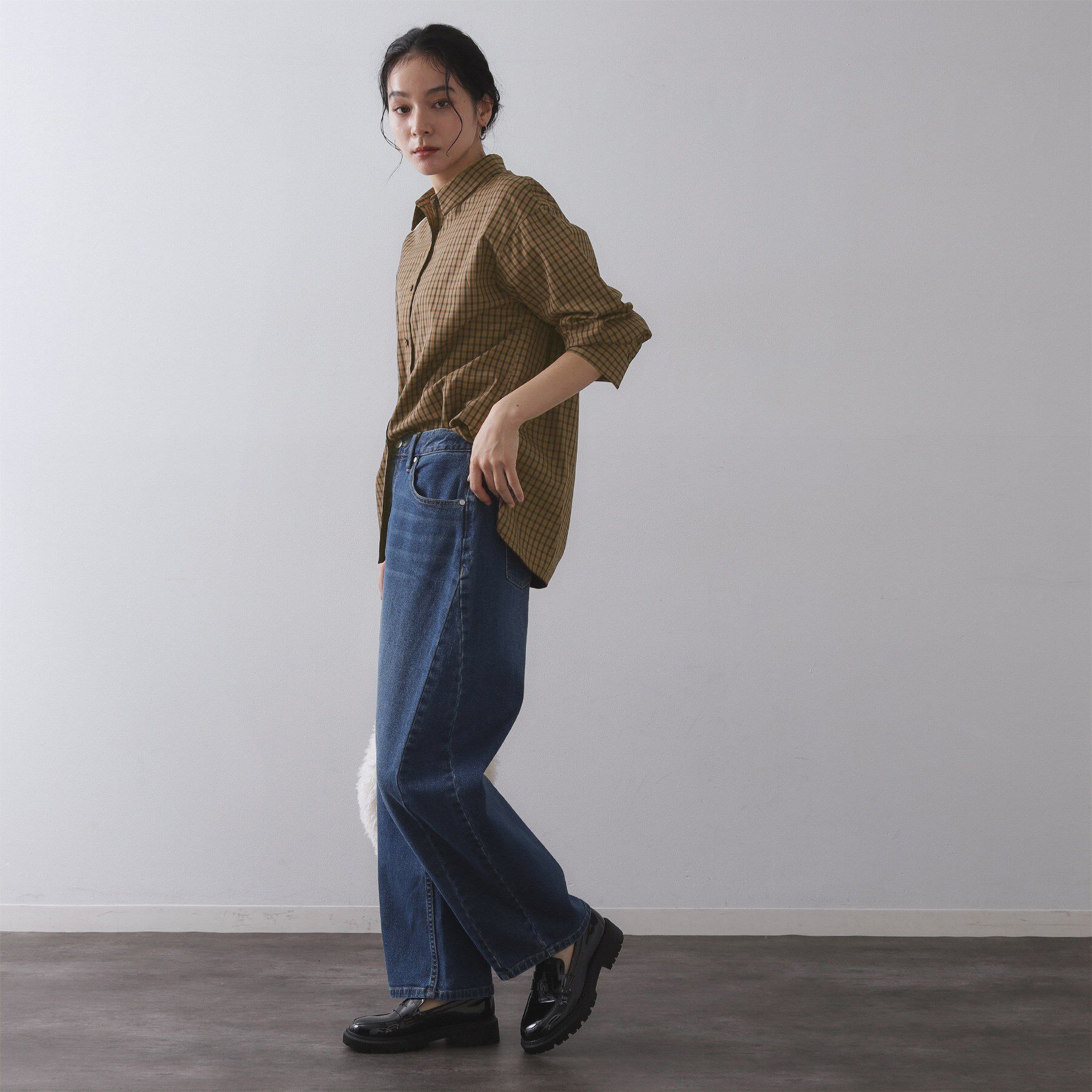 OPAQUE.CLIP「チェック柄レギュラーシャツ【洗濯機OK】」|シャツ・ブラウス|