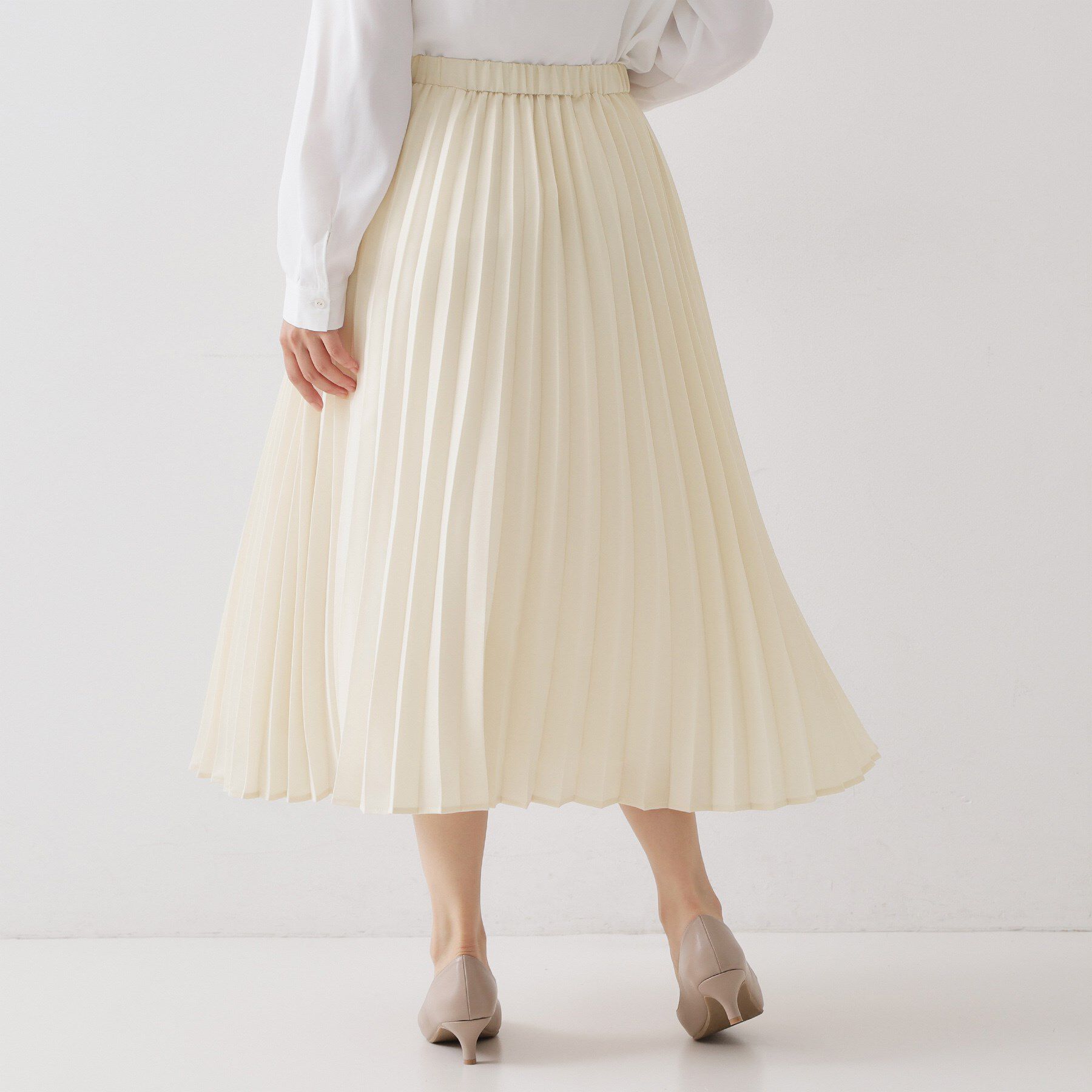OPAQUE.CLIP「《通勤対応》プリーツスカート【洗濯機OK】」|スカート|