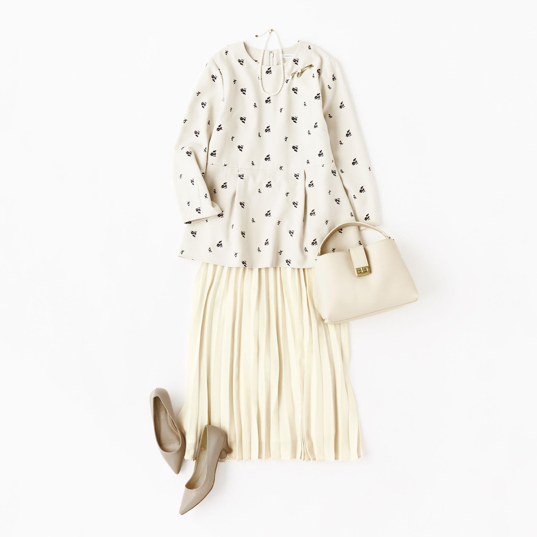 OPAQUE.CLIP「《通勤対応》プリーツスカート【洗濯機OK】」|スカート|