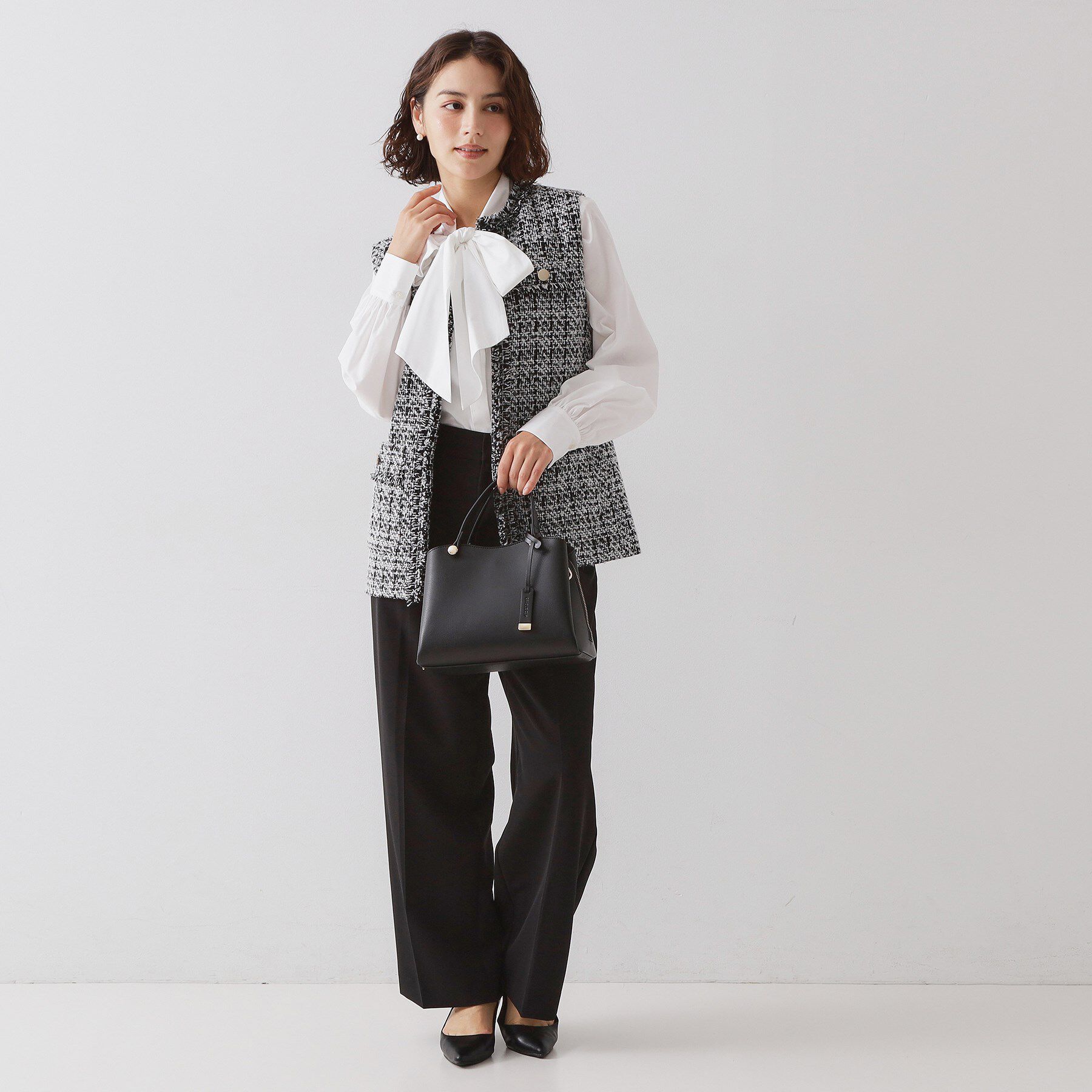 OPAQUE.CLIP「【2WAY】合皮ミドルサイズボストンバッグ」|ボストンバッグ|