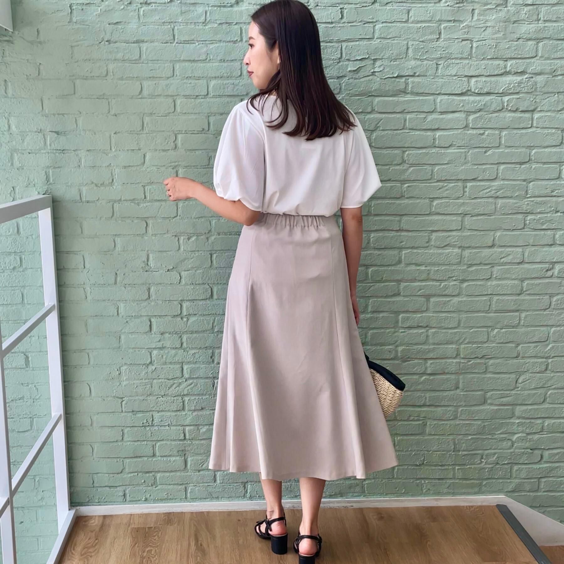 Couture broach「【2WAY・通勤・きれいめ】リネンライク サス付きスカート」|ジャンパースカート|