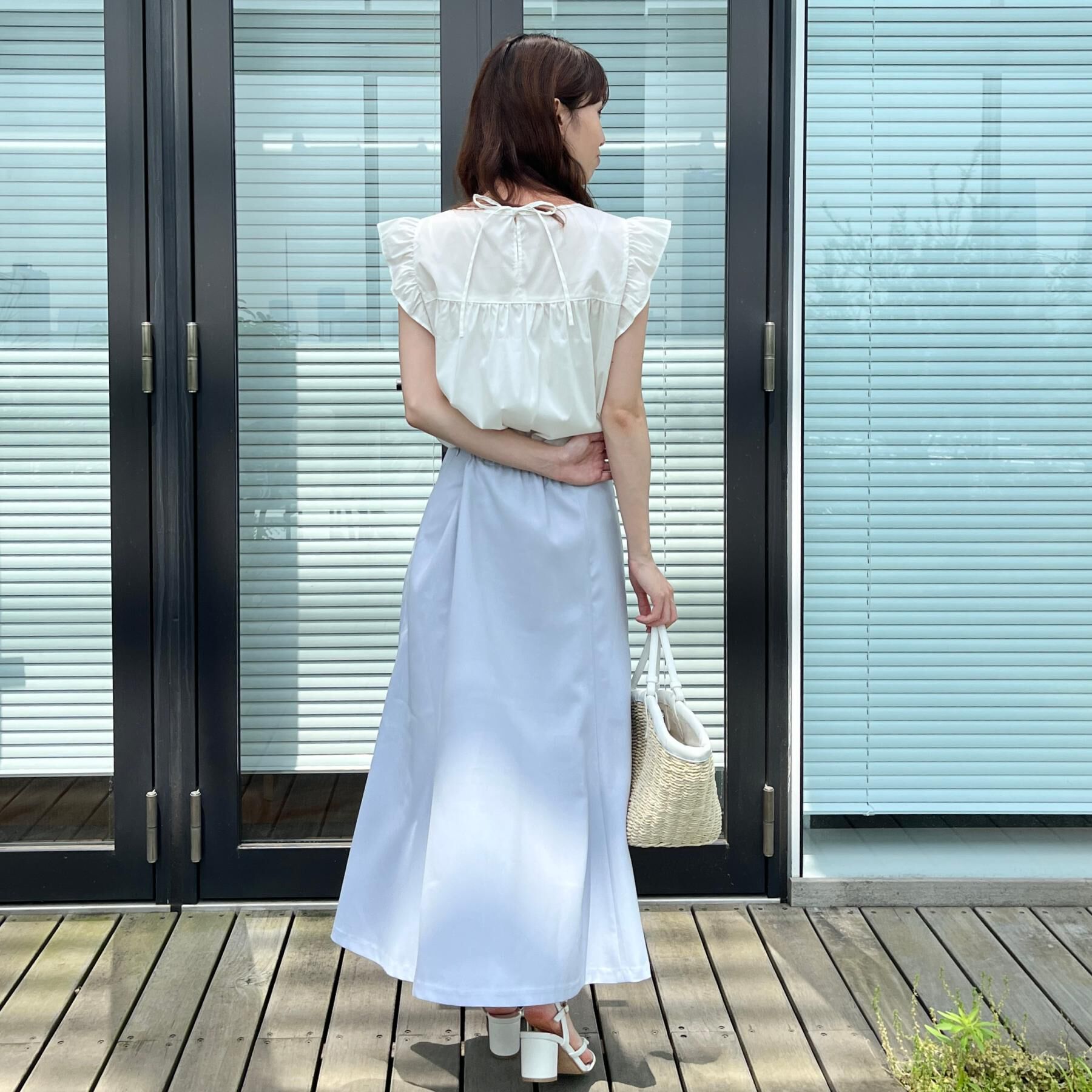 Couture broach「【2WAY・通勤・きれいめ】リネンライク サス付きスカート」|ジャンパースカート|