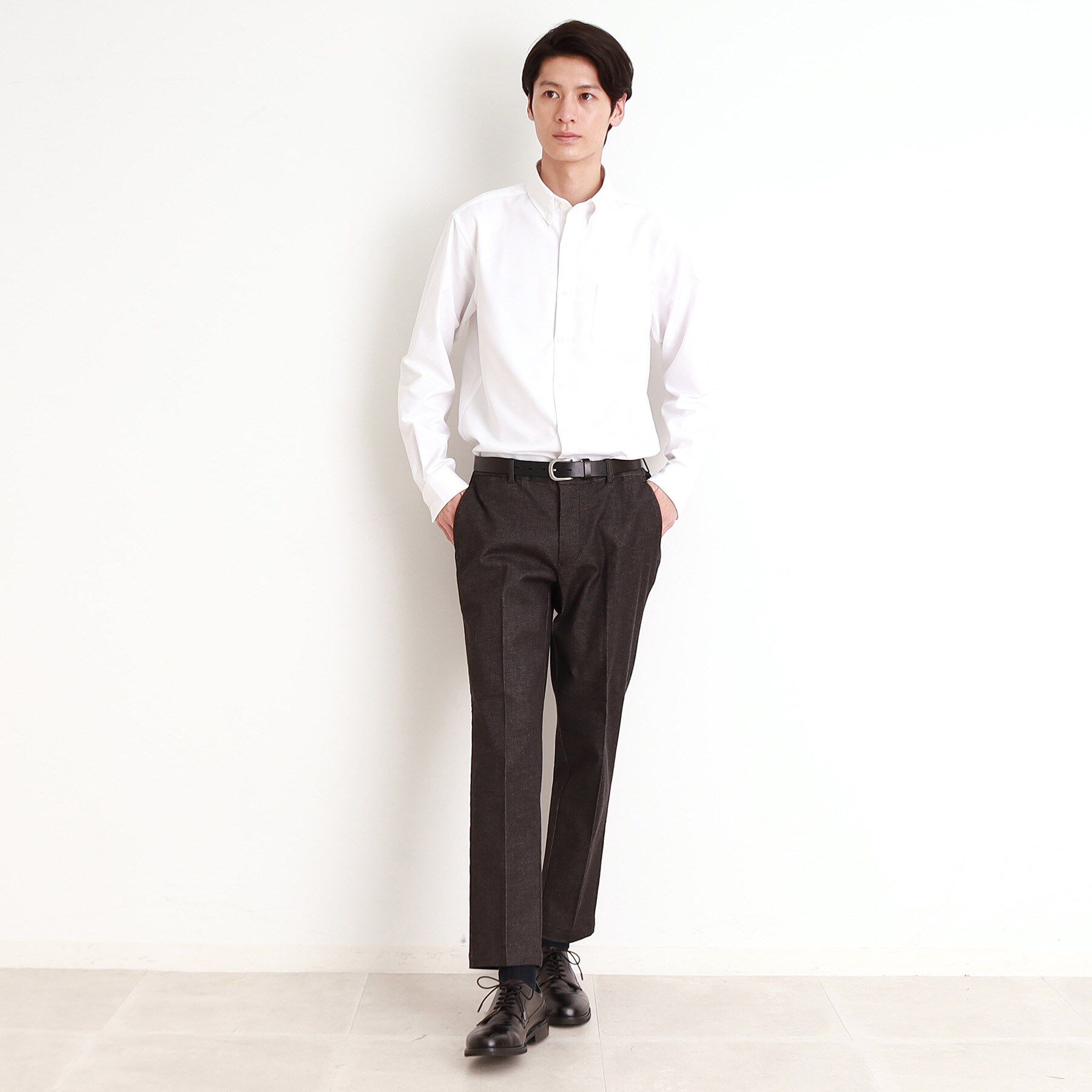 THE SHOP TK「瞬乾オックスシャツ 速乾素材／ON・OFF対応」|シャツ・ブラウス|