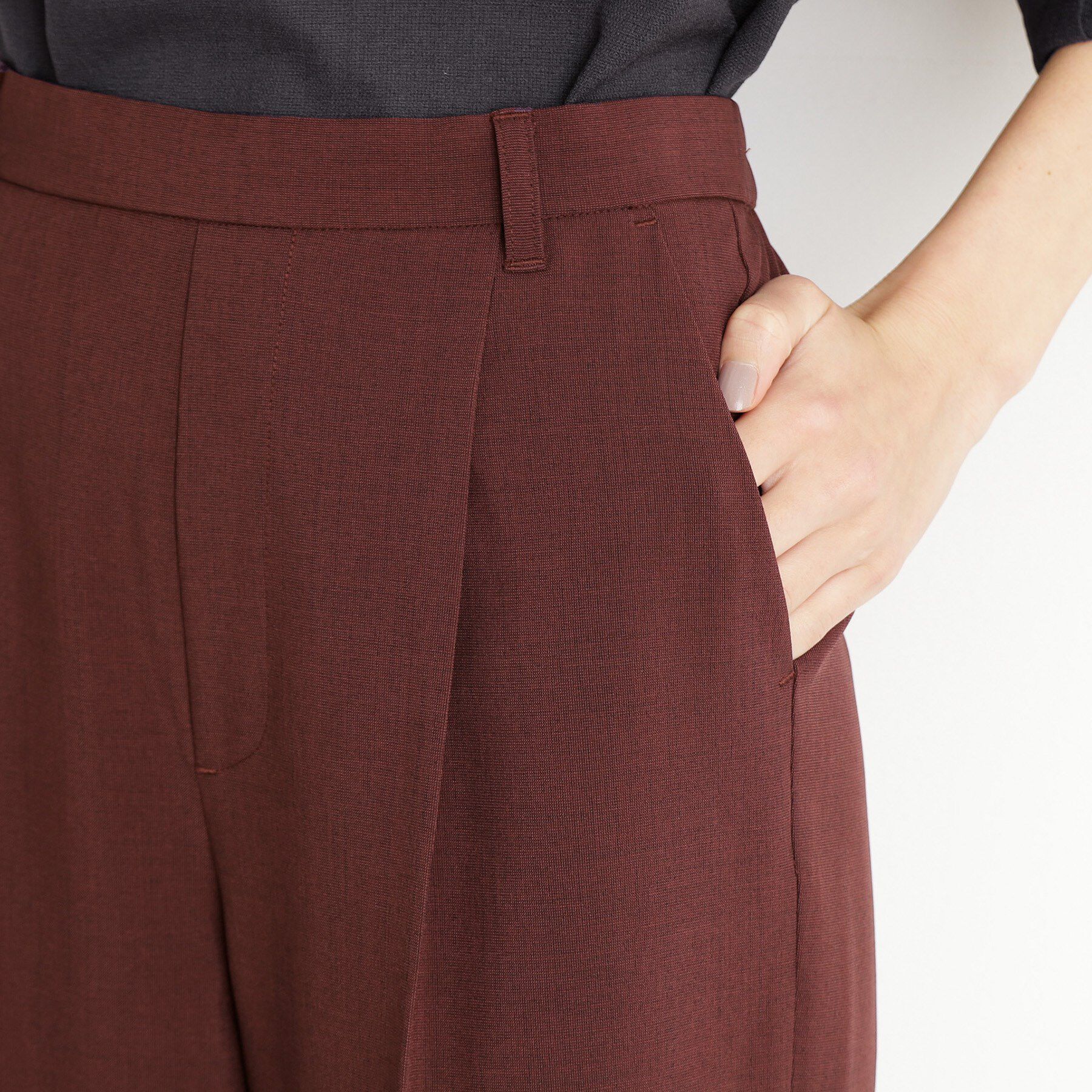 THE SHOP TK「【XS-XLサイズ】麻調ワイドパンツ/洗濯機OK/from the VOICE」|その他|