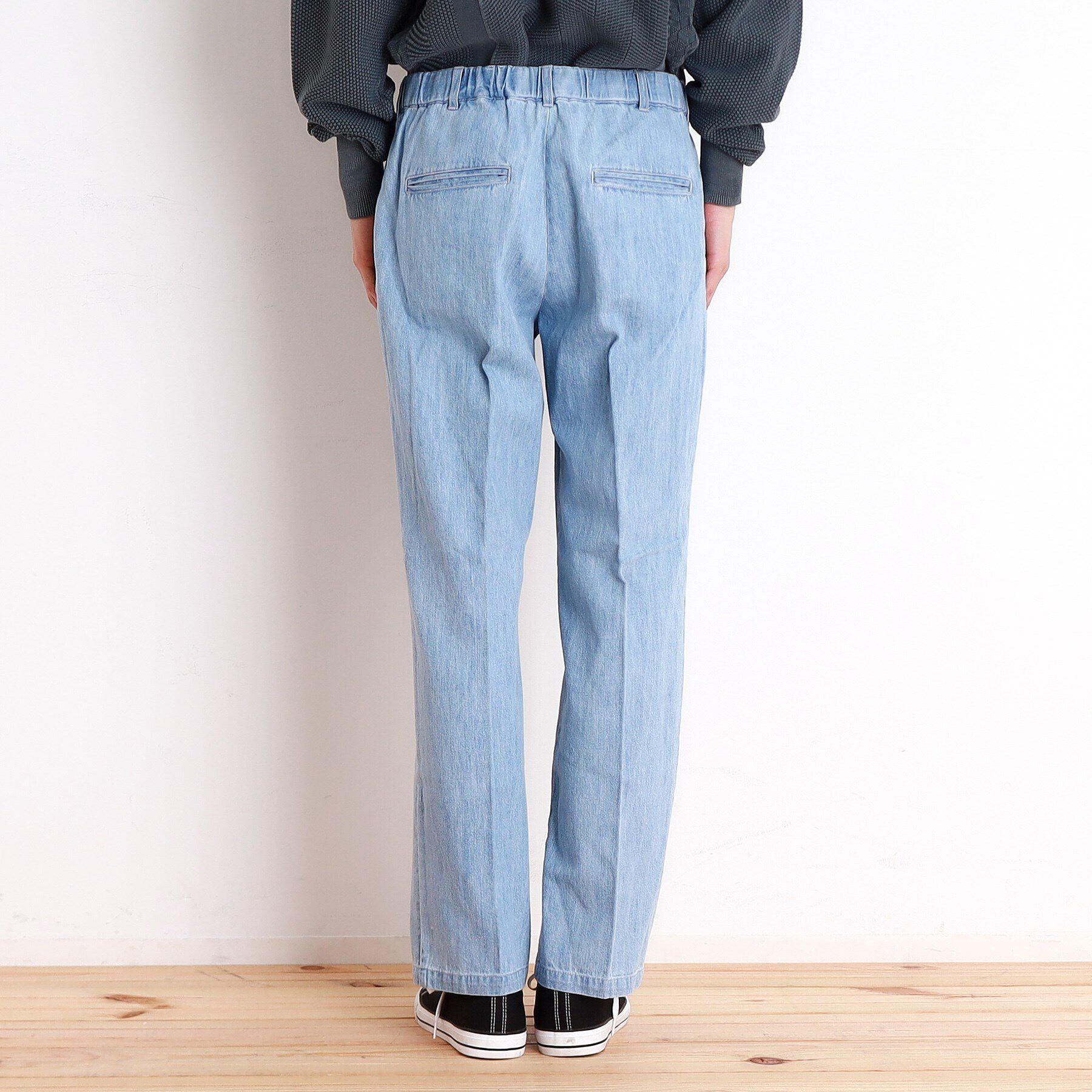 THE SHOP TK「綿麻デニムワイドイージーパンツ　セットアップ可」|その他|