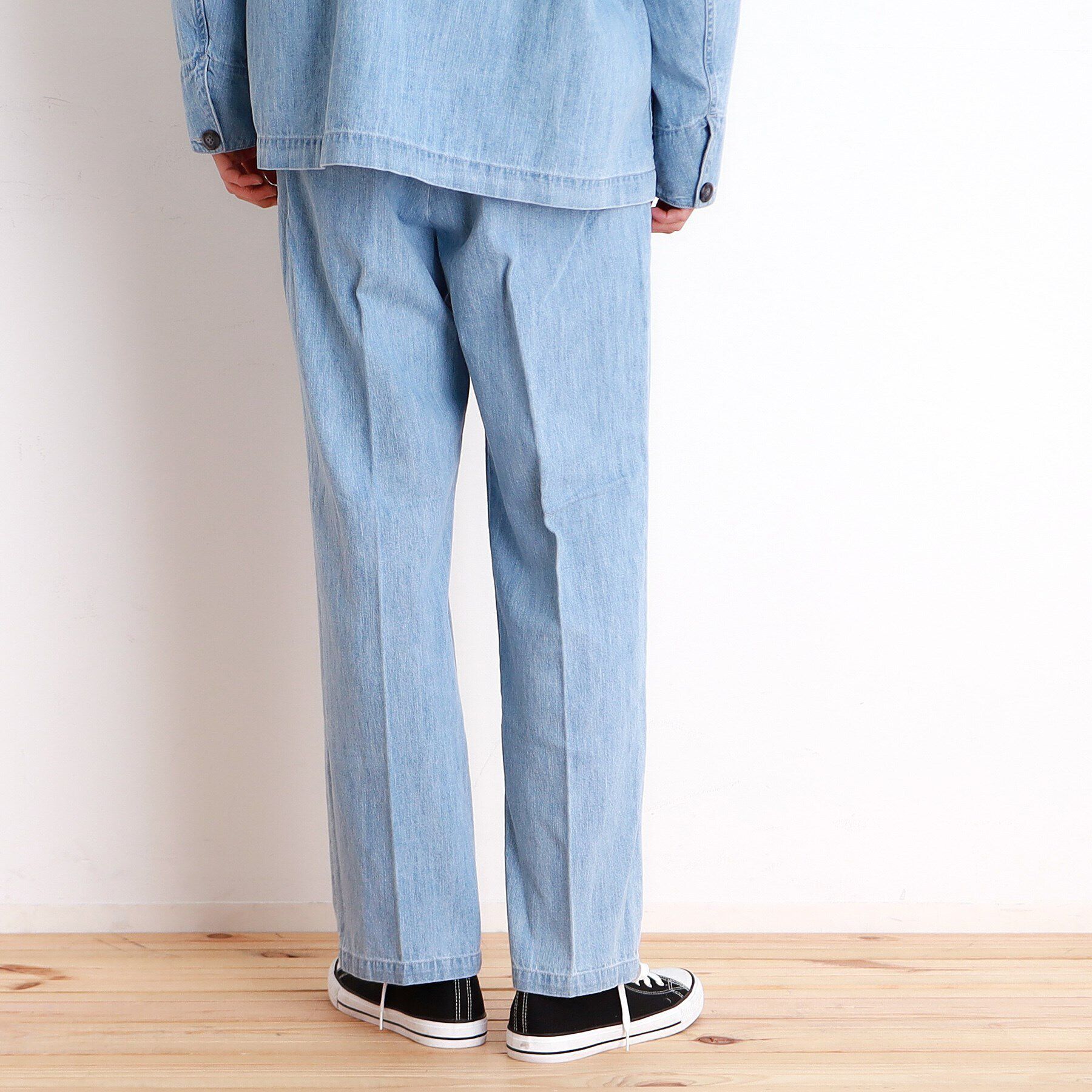 THE SHOP TK「綿麻デニムワイドイージーパンツ　セットアップ可」|その他|