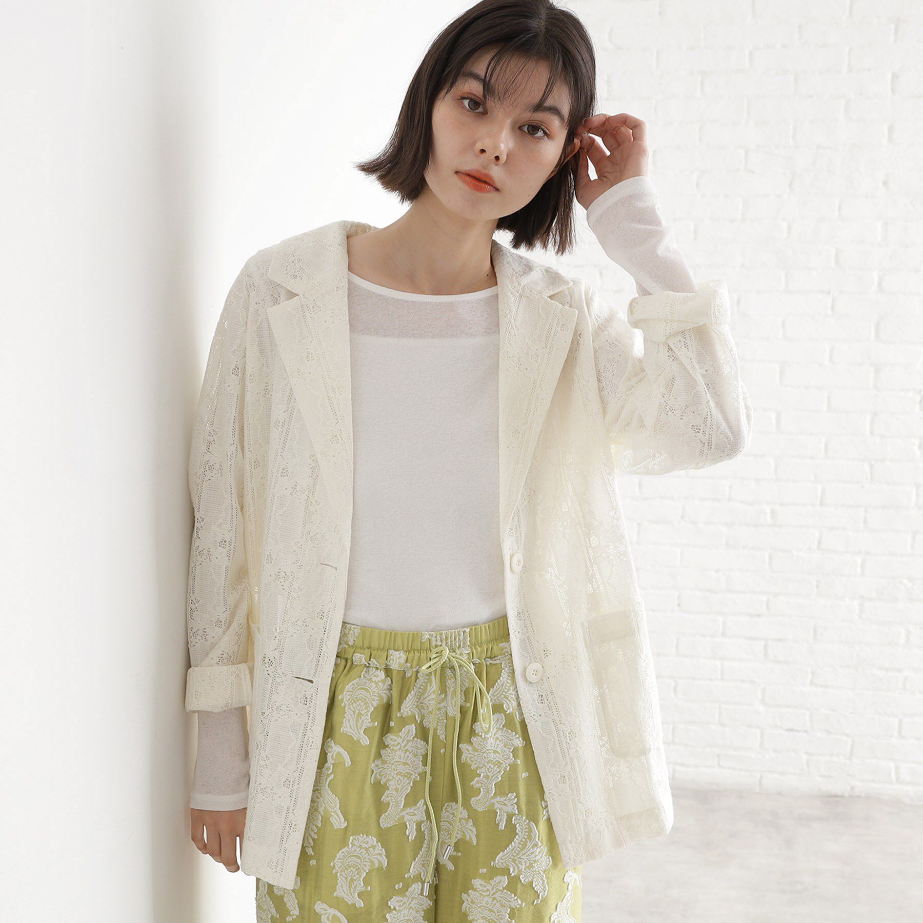 THE SHOP TK「レーステーラードジャケット」|テーラードジャケット|