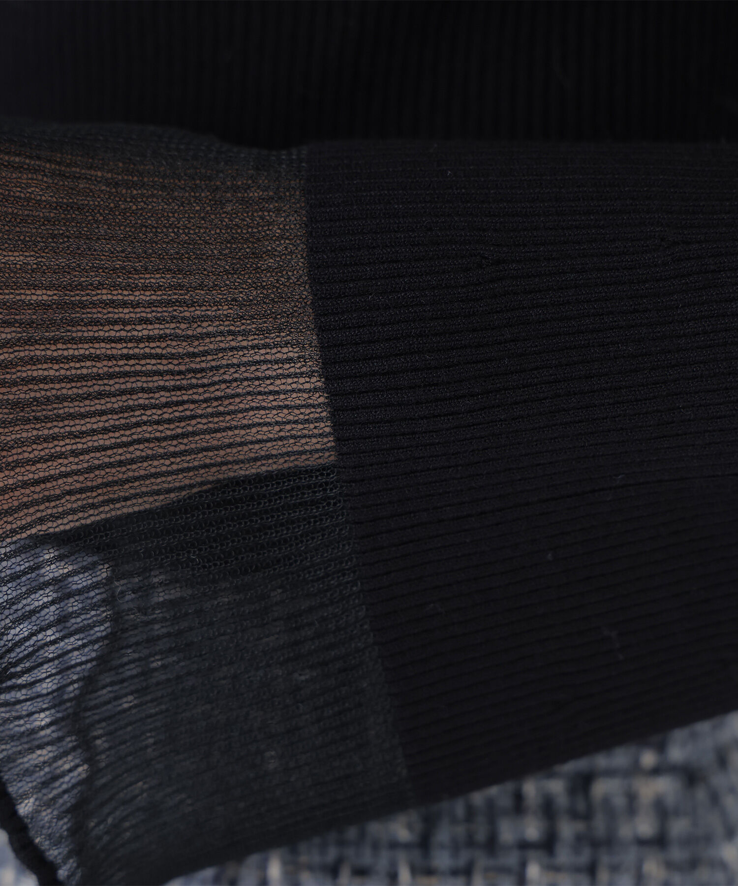  「シアーフレアカフスリブニット」|ニット・セーター|