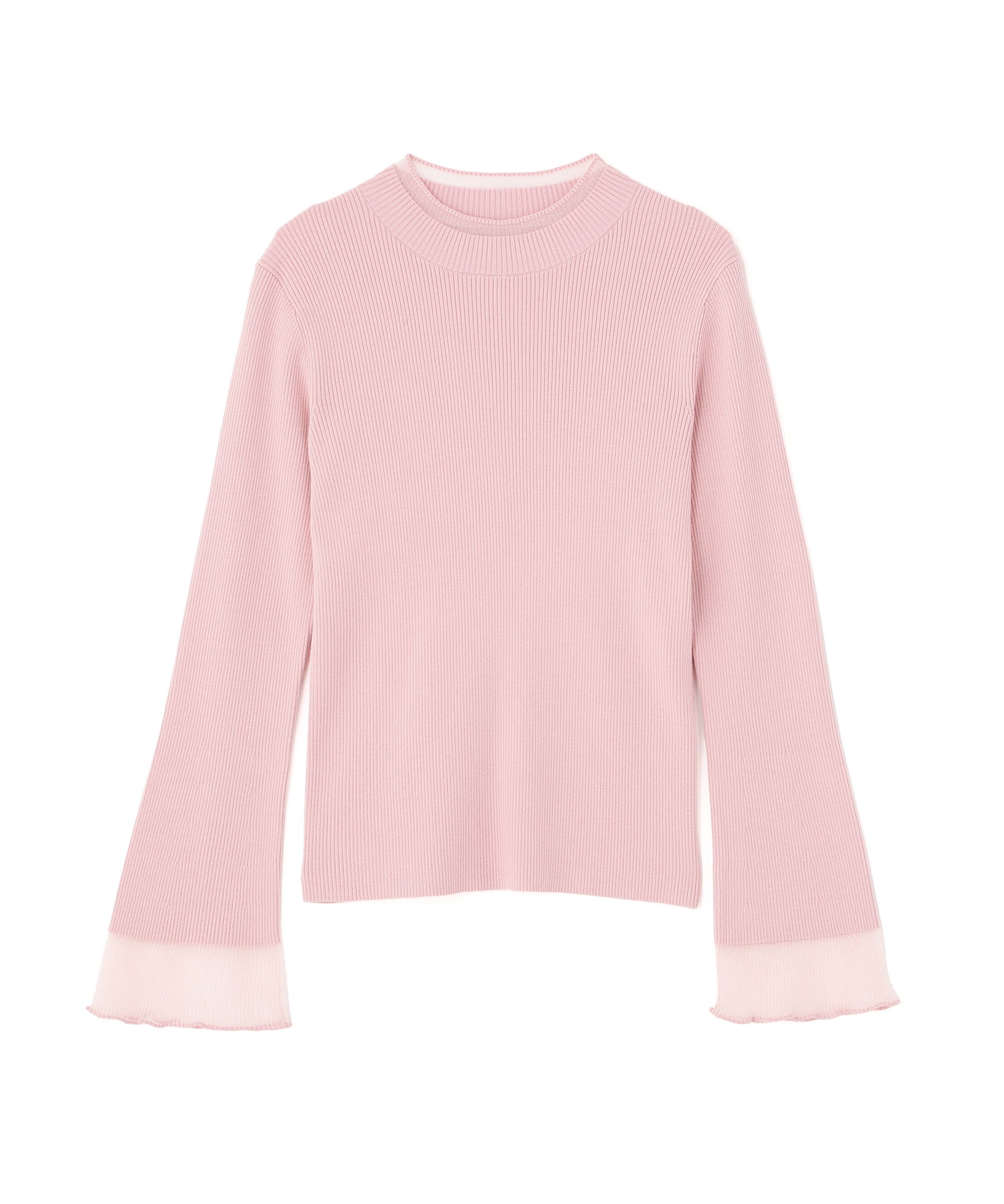  「シアーフレアカフスリブニット」|ニット・セーター|