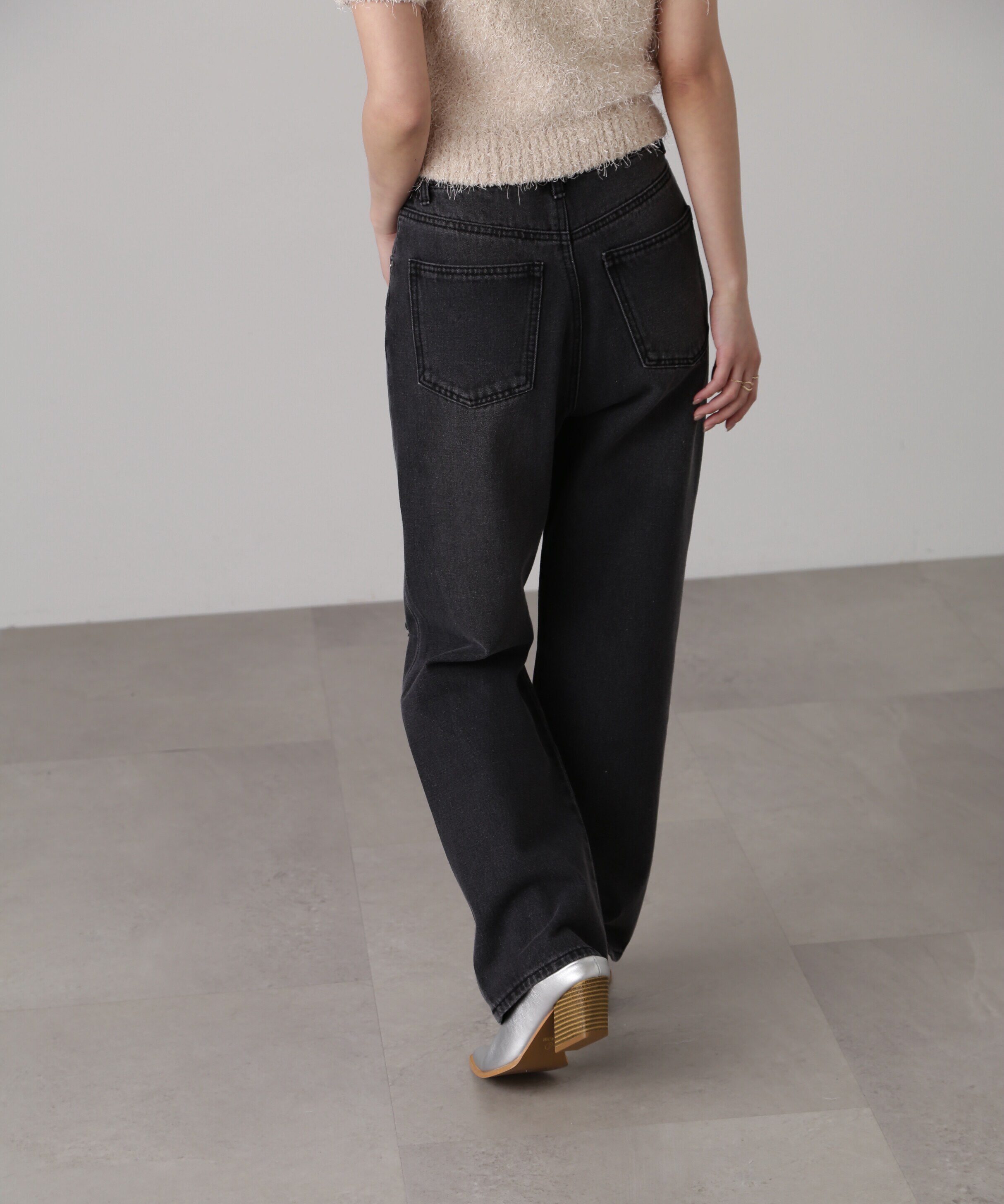  「[低身長サイズ/Sシリーズ]ニーカットストレートデニムパンツ」|その他|