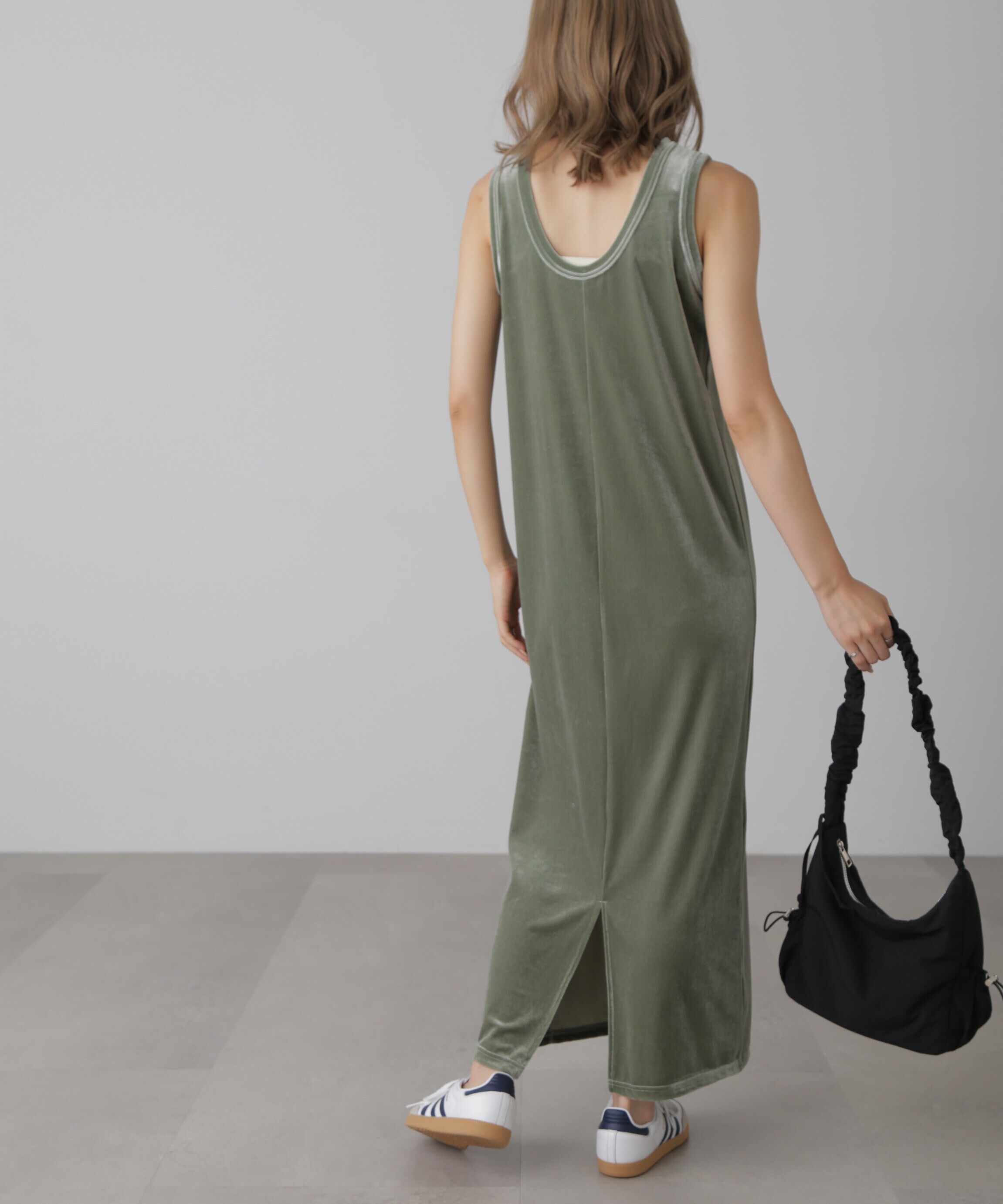  「ベロアアメスリタンクトップワンピース」|ワンピース|