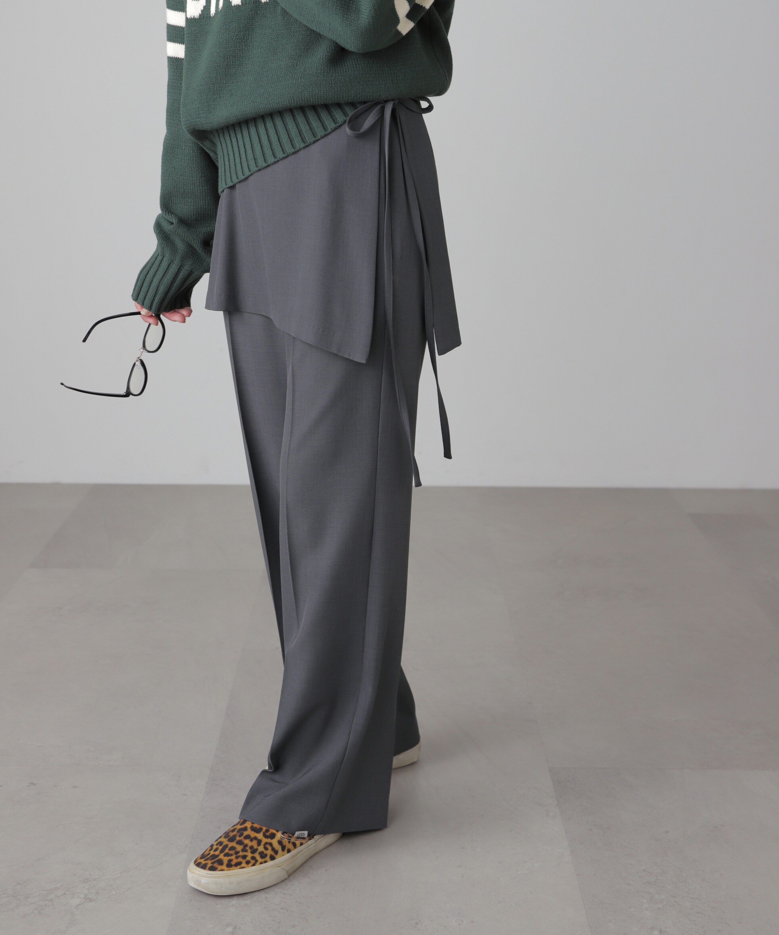  「ミニラップスカートレイヤードパンツ」|その他|