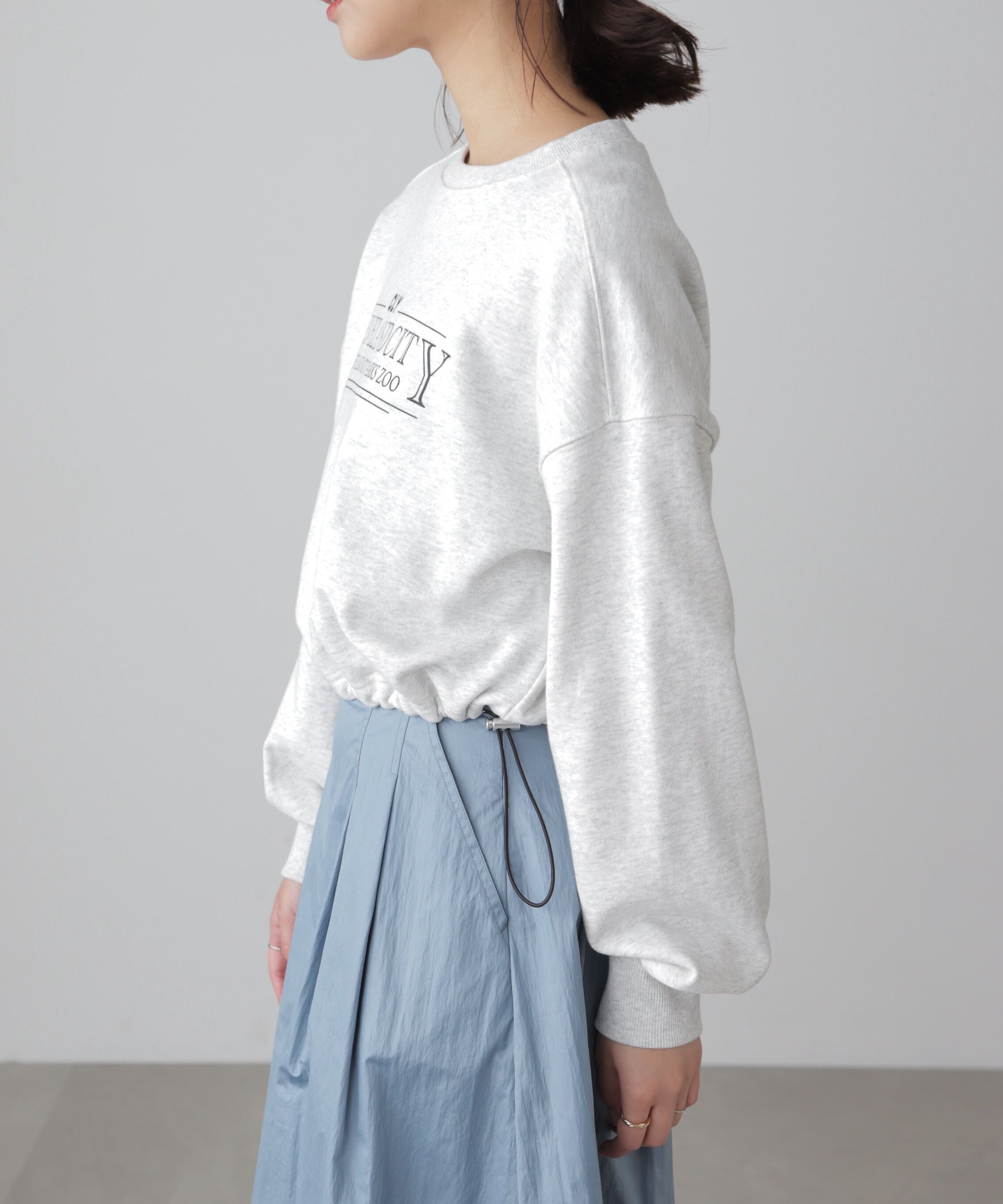  「裾ドロストスウェット」|Tシャツ・カットソー|