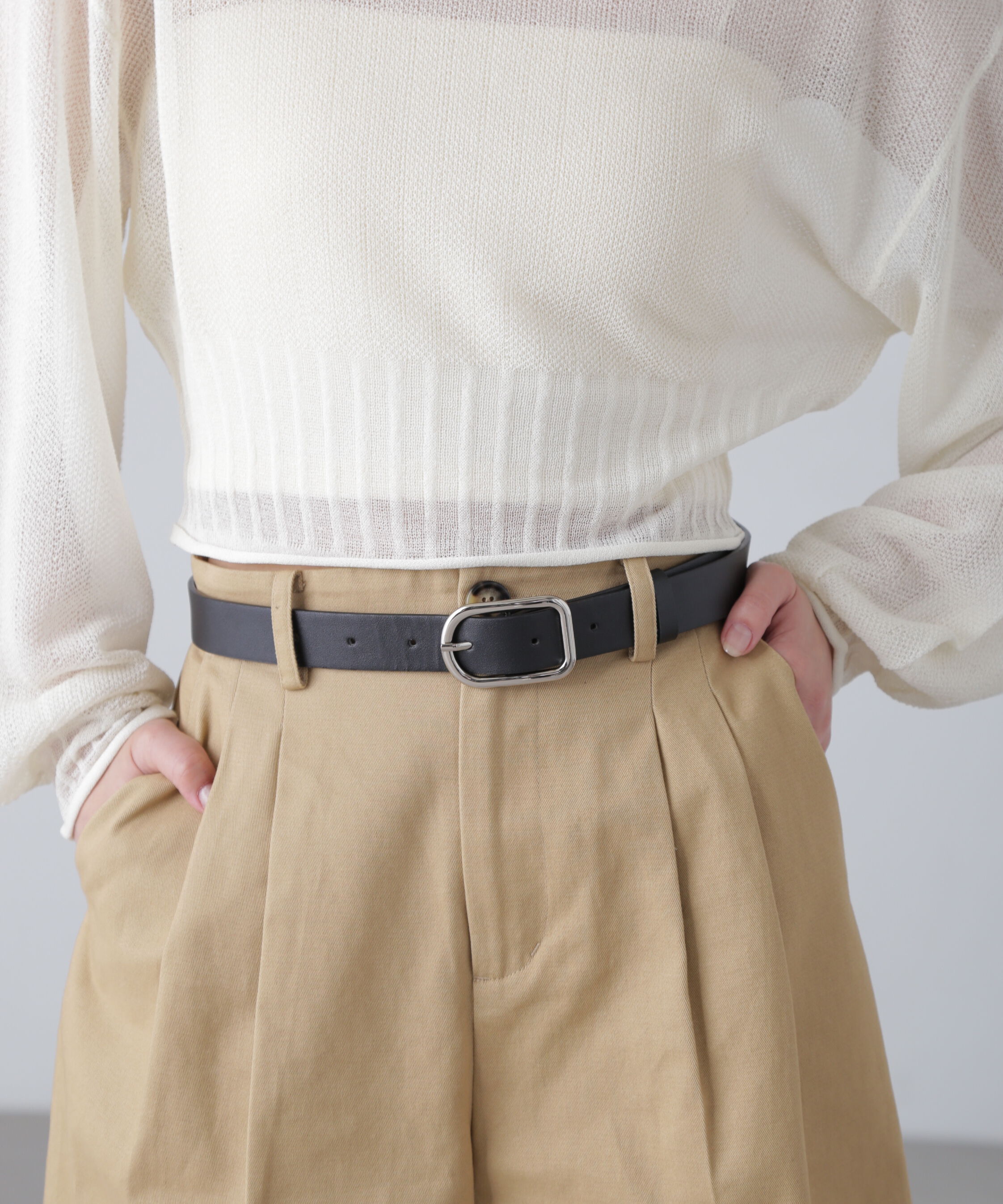  「シアーストライプニット」|ニット・セーター|