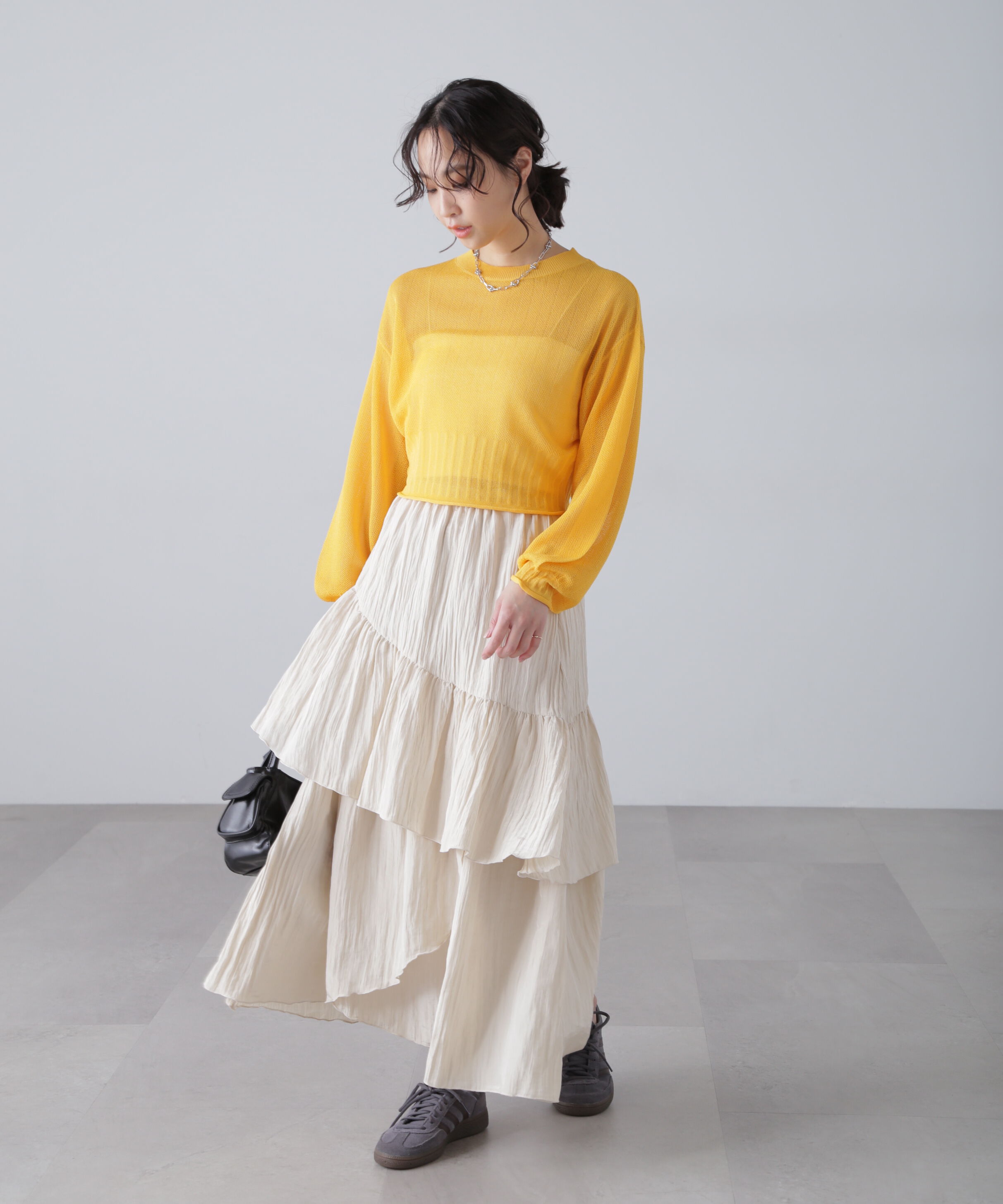  「シアーストライプニット」|ニット・セーター|