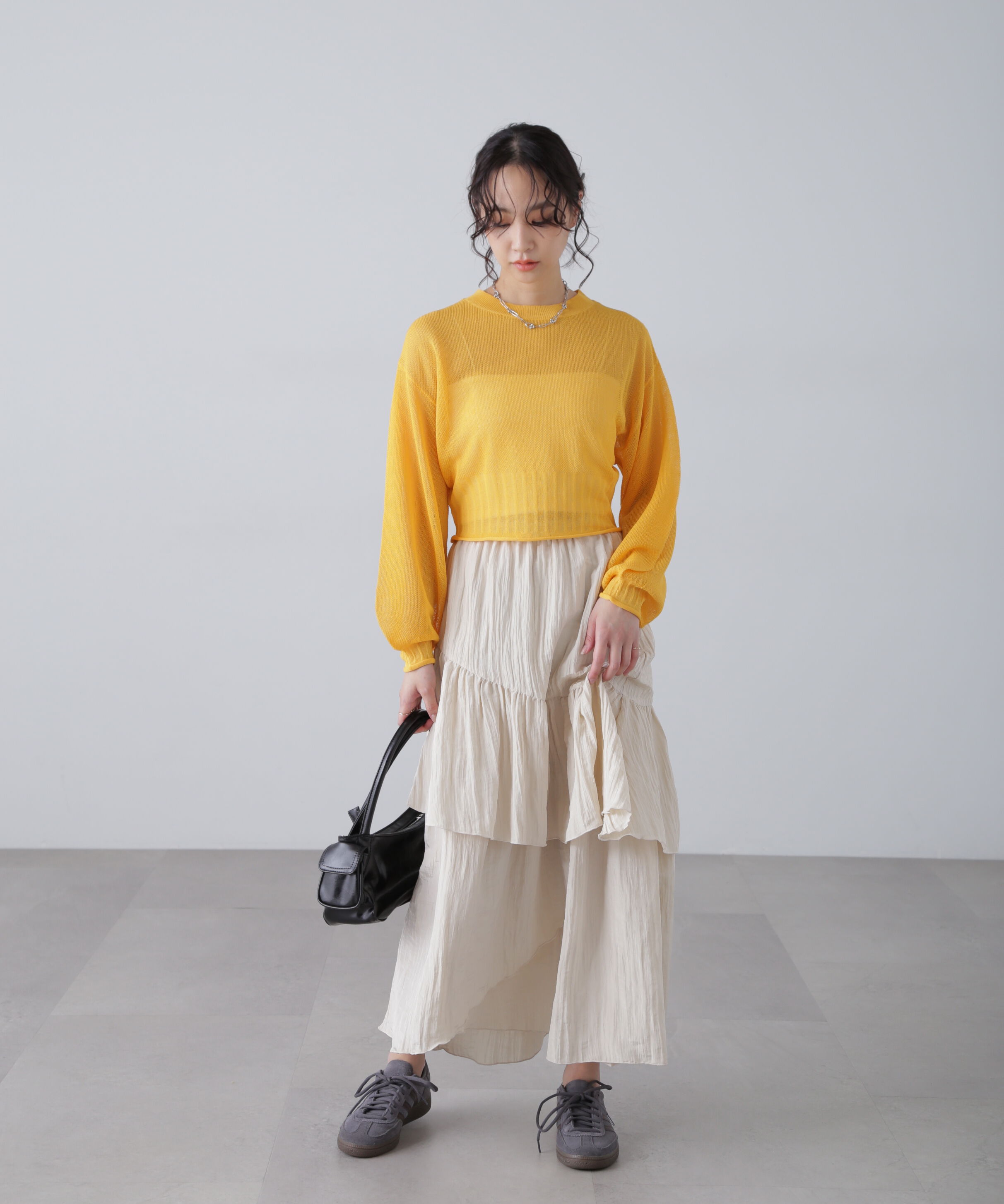  「シアーストライプニット」|ニット・セーター|