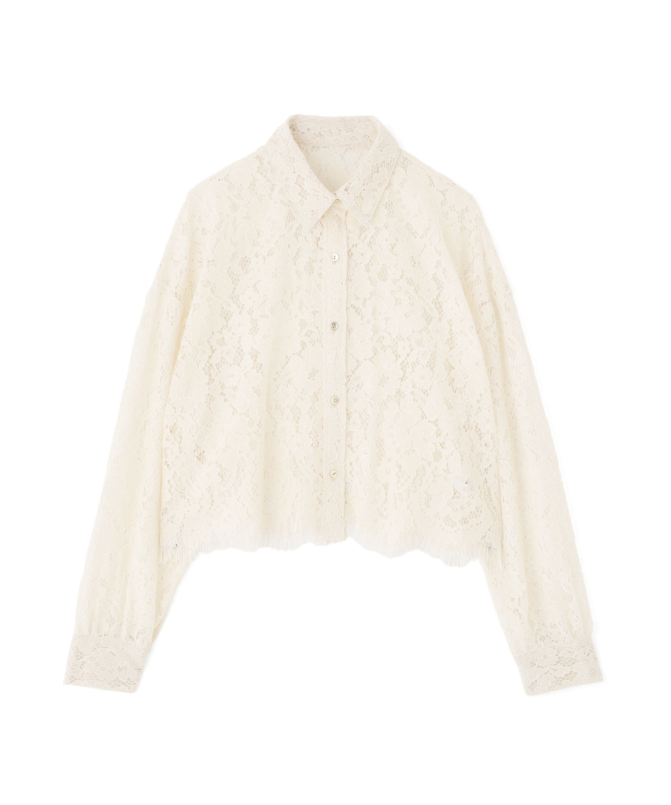  「〈MFM〉レーススカラップシャツ」|シャツ・ブラウス|