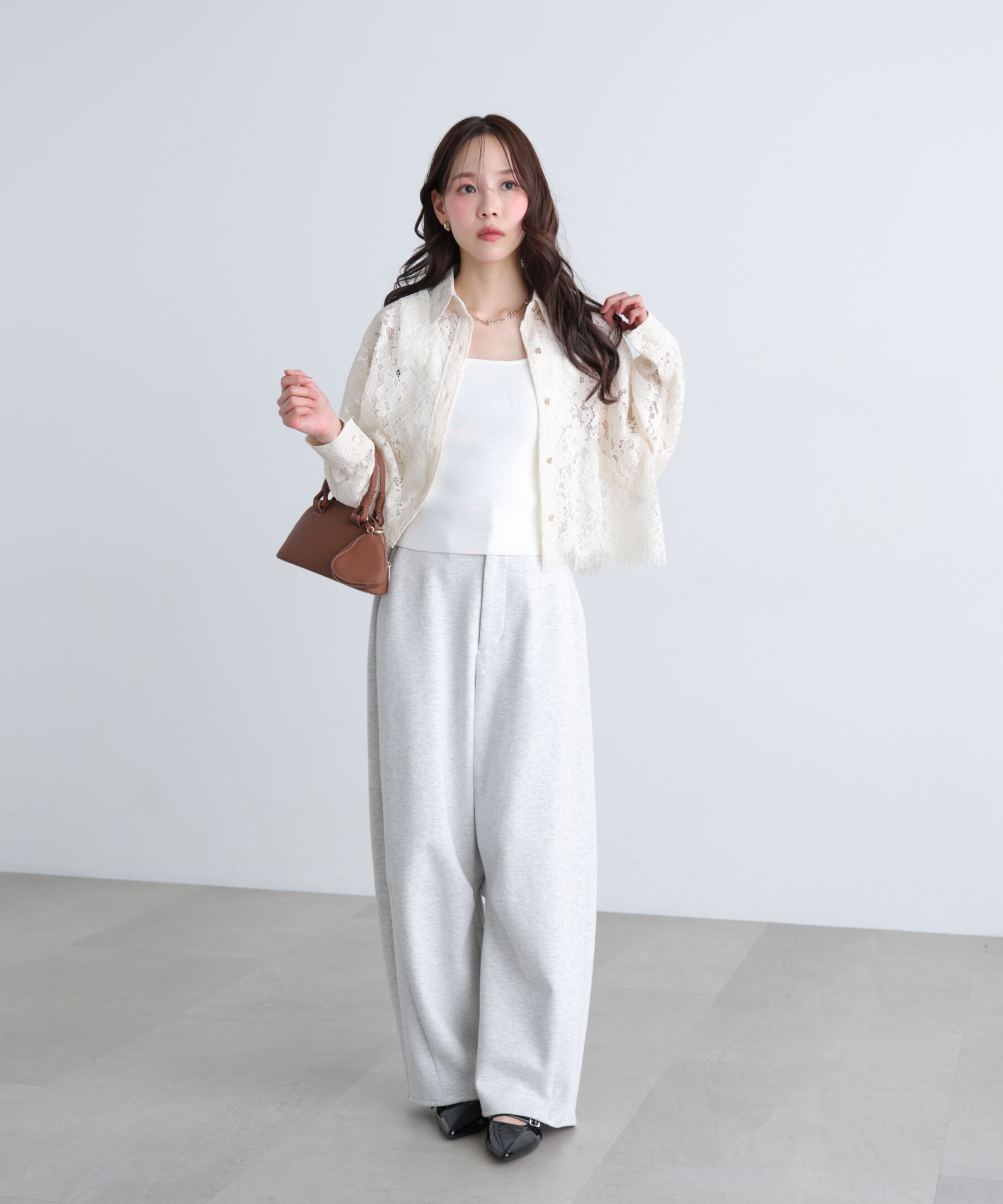  「〈MFM〉レーススカラップシャツ」|シャツ・ブラウス|