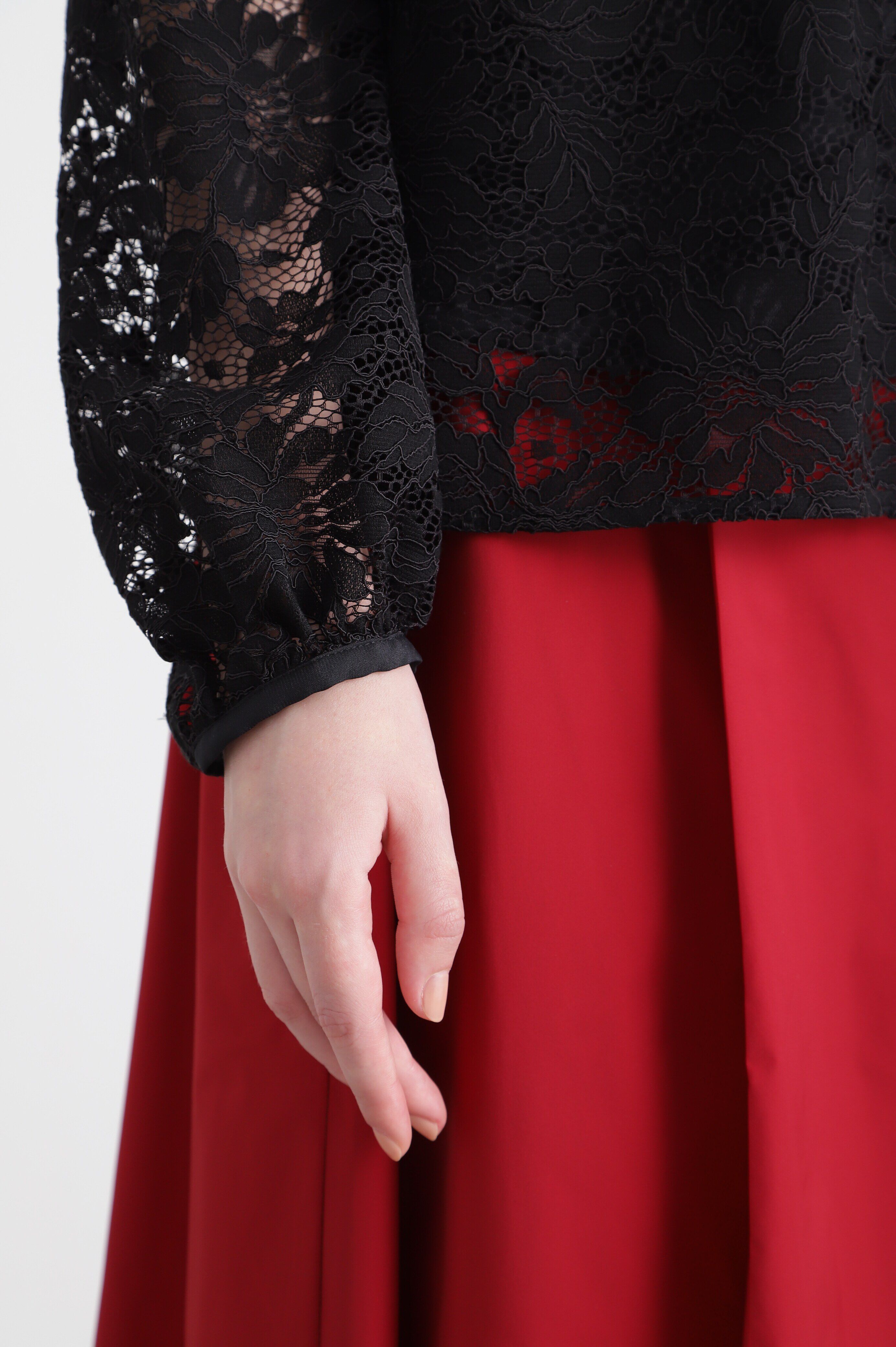  「◆コードレーススタンドブラウス」|シャツ・ブラウス|