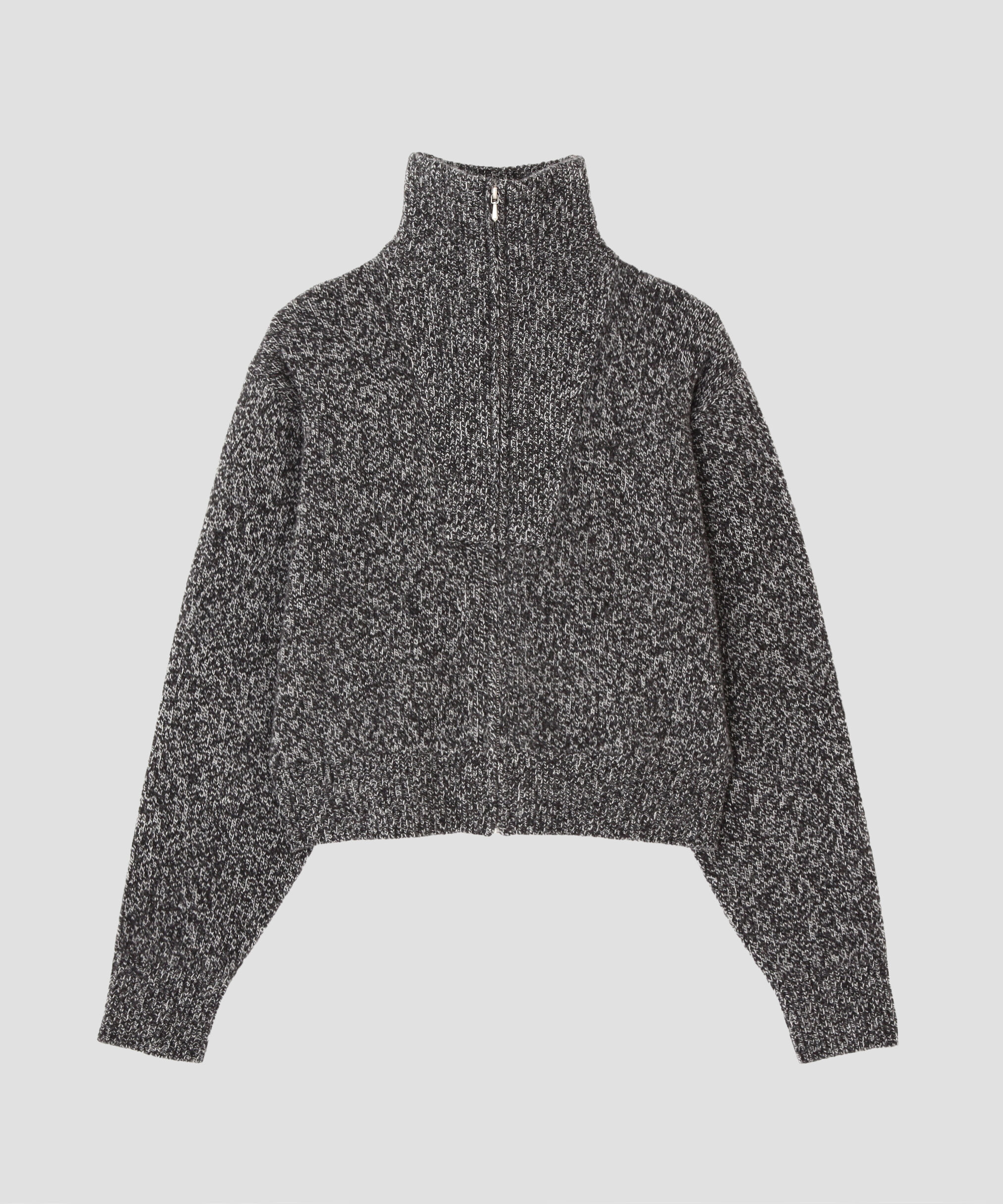 YLEVE 「YLEVE / WOOL CASHMERE MELANGE KNIT FULL ZIP PULL OVER」|ニット・セーター|