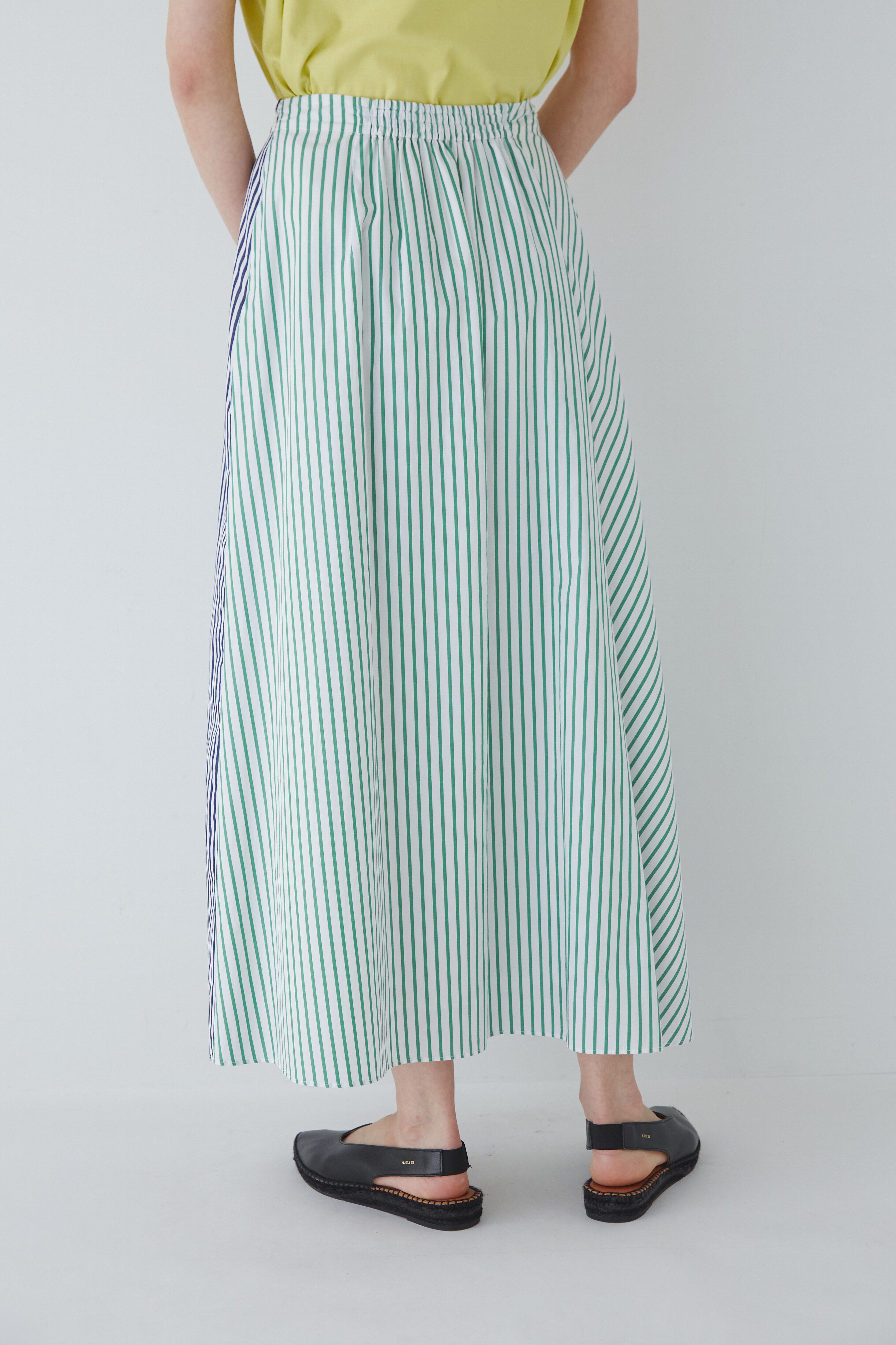  「◆バイカラーストライプスカート」|スカート|