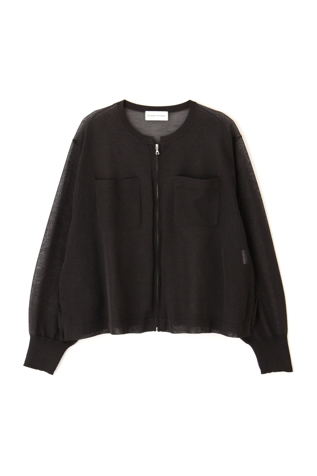  「◆シアーハイゲージニットジップアップカーディガン」|ニット・セーター|