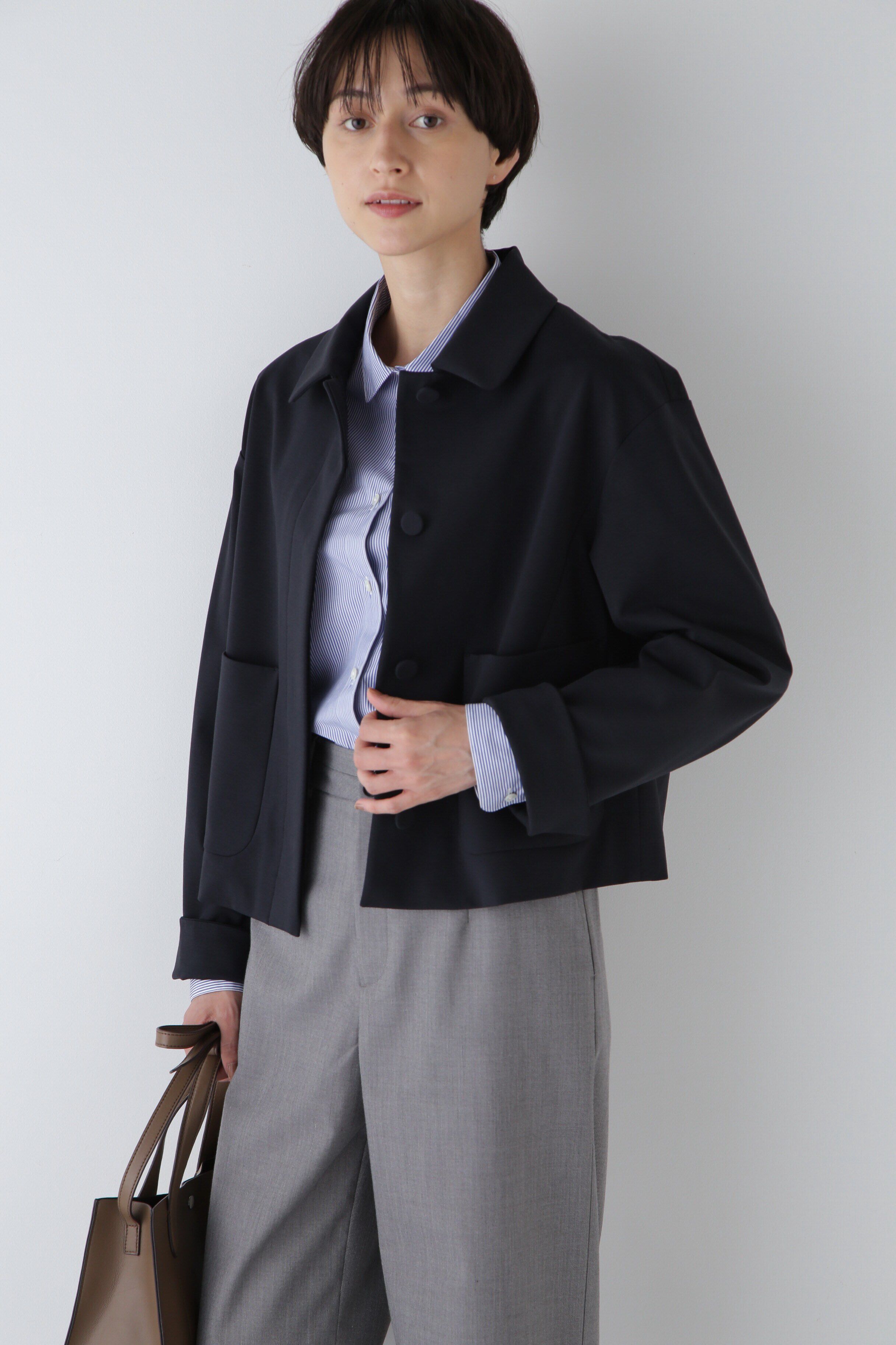  「◆ストレッチポンチジャケット」|その他|ネイビー