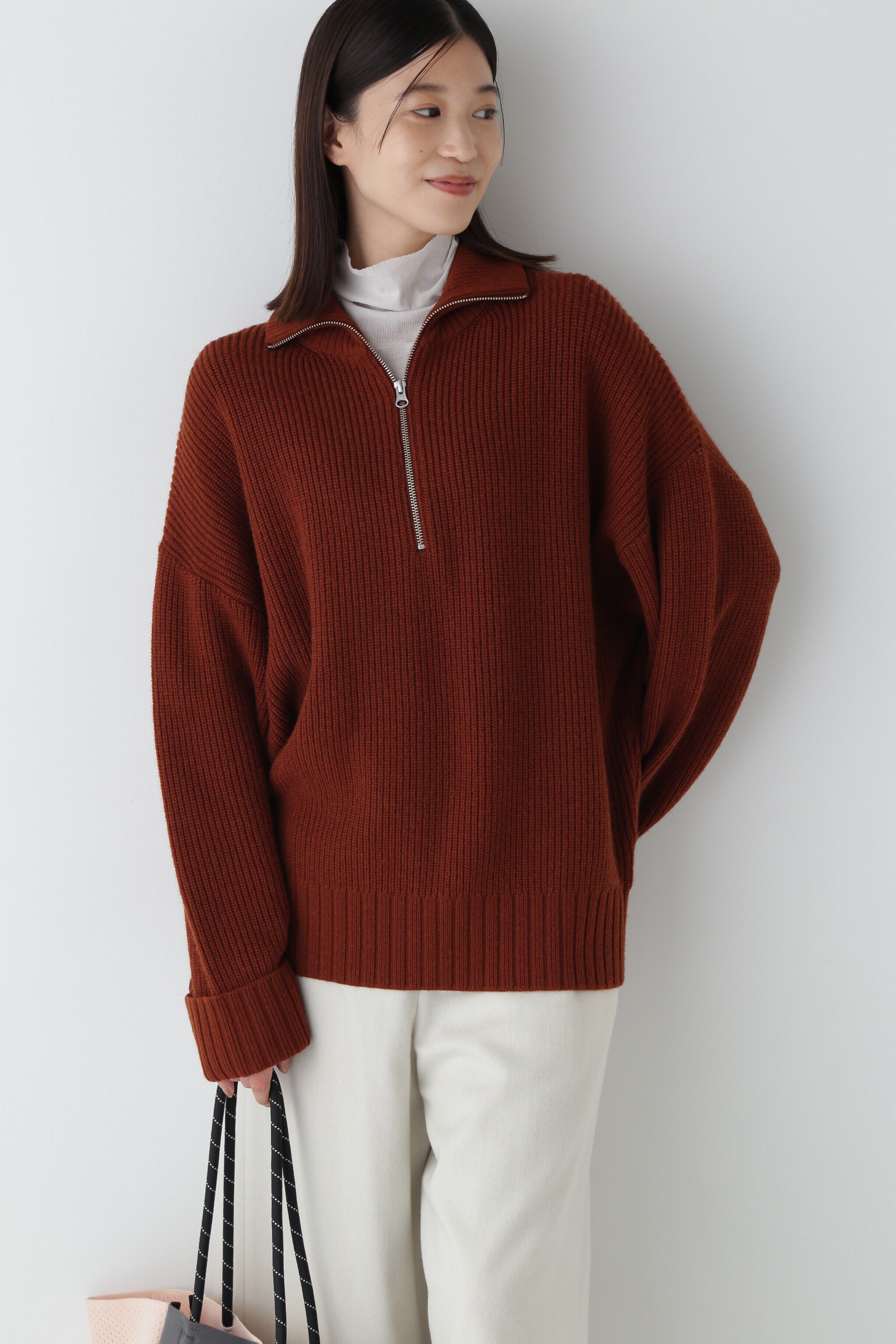  「◆ウールミックス片畦プルオーバー」|ニット・セーター|