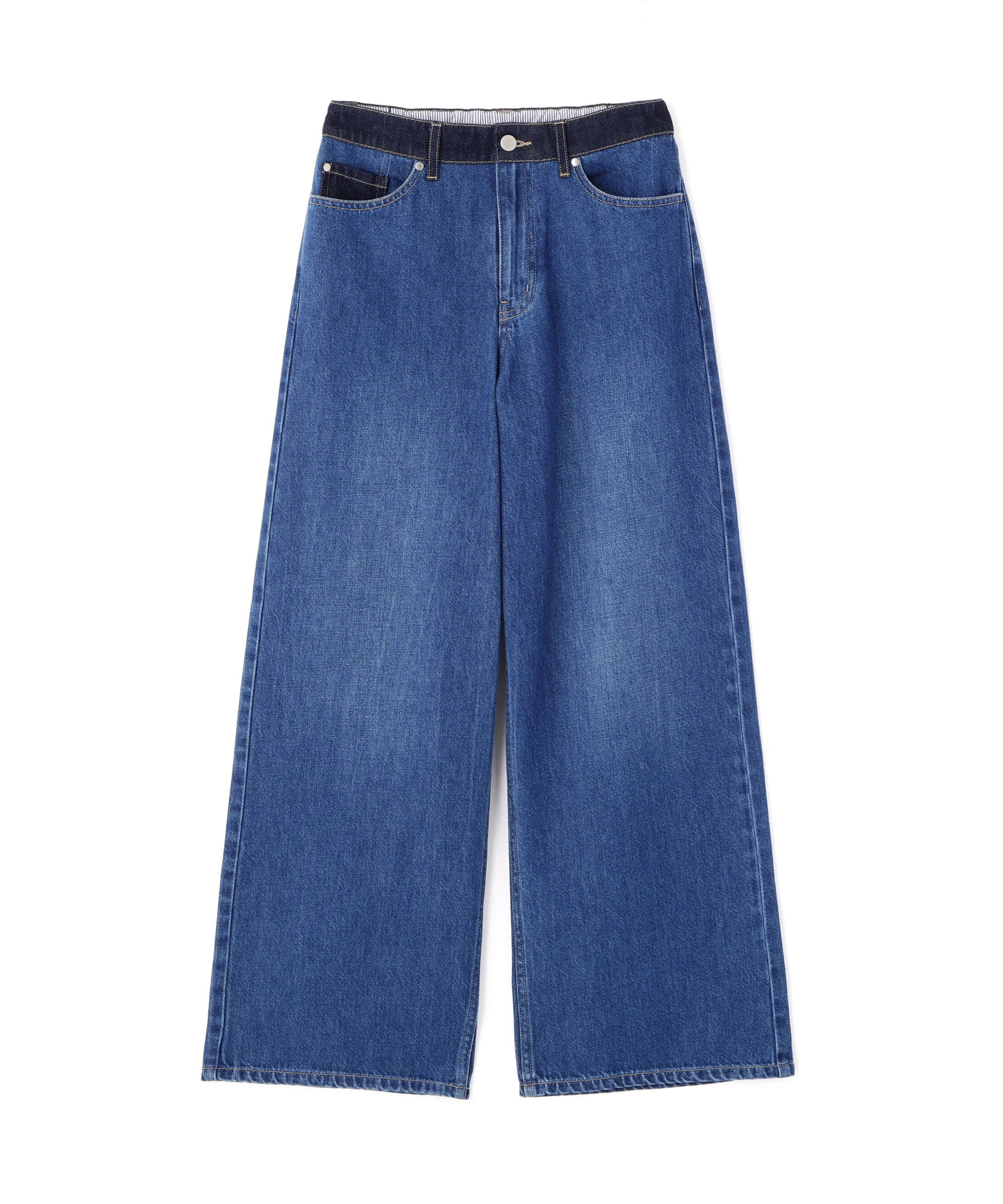  「◆ソフトデニムセミワイドパンツ」|その他|