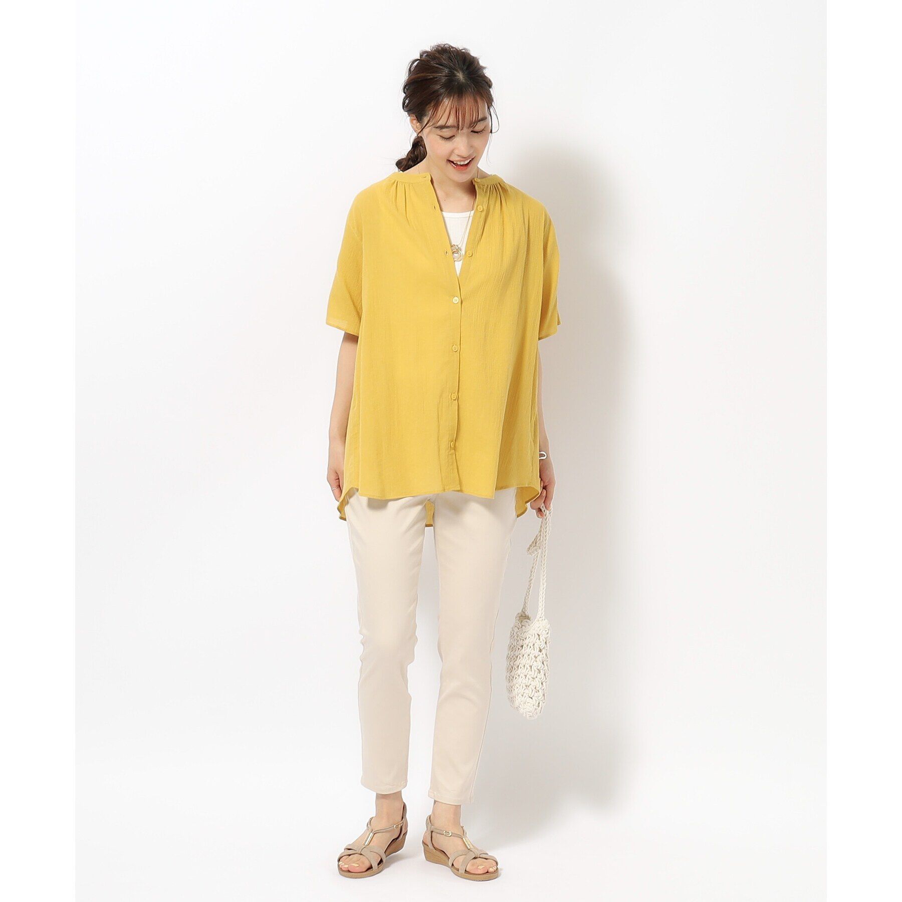 SHOO･LA･RUE「【SS-3L/無理せずスリム】 ぐんぐん伸びる ハイパースキニーパンツ」|その他|