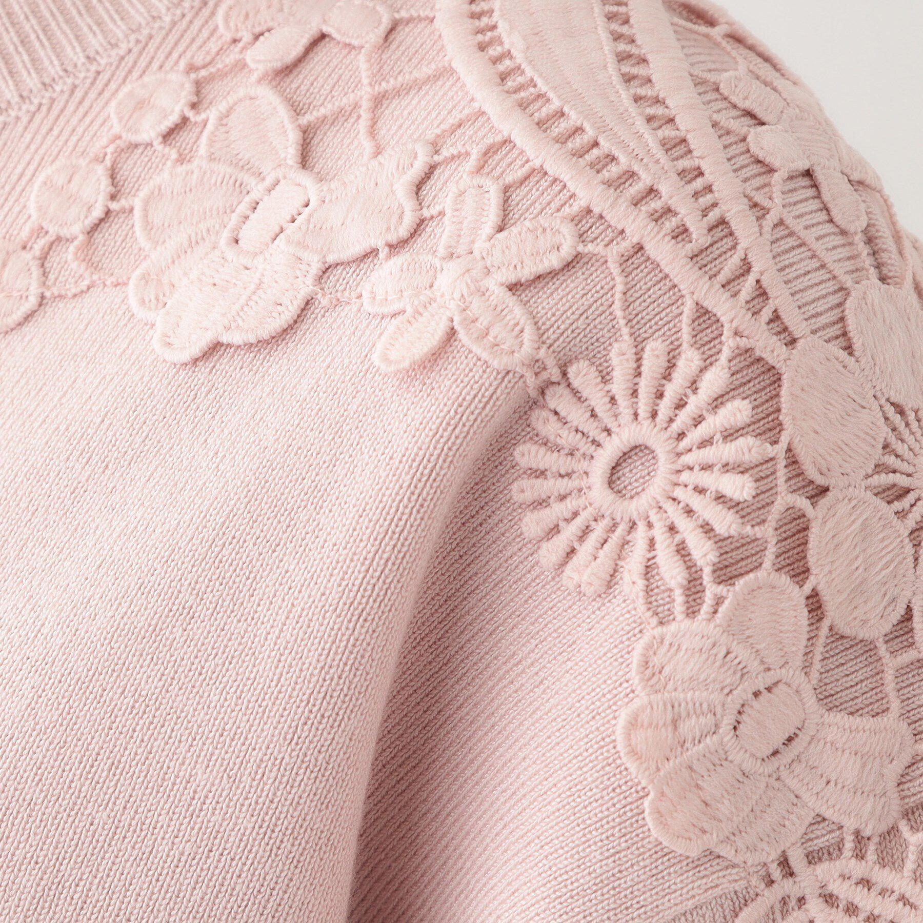 SHOO･LA･RUE「肩レースが差をつける デザインニット」|ニット・セーター|