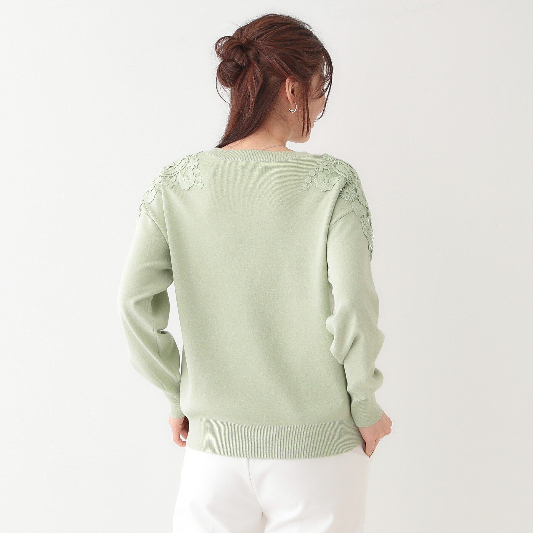 SHOO･LA･RUE「肩レースが差をつける デザインニット」|ニット・セーター|