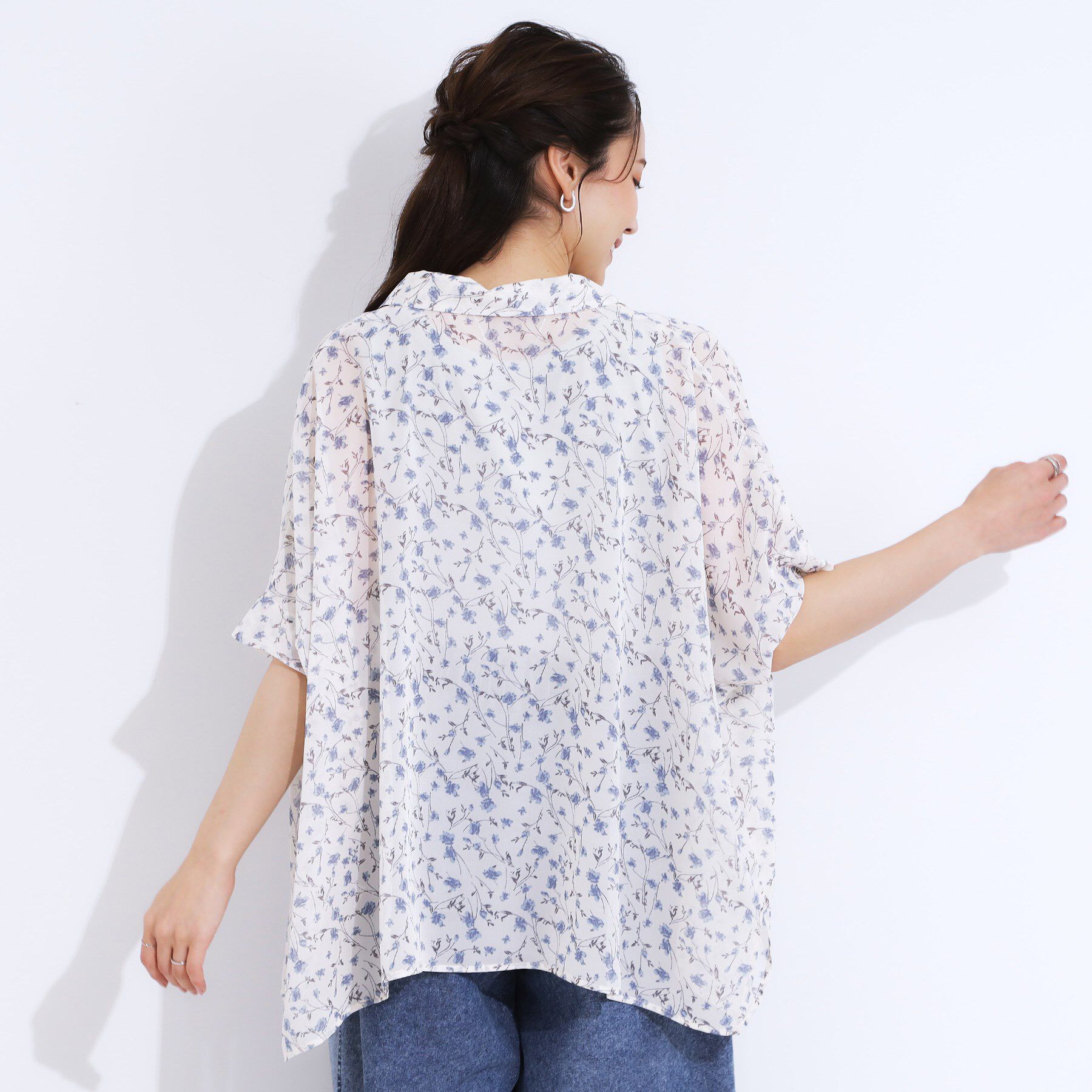 SHOO･LA･RUE「大人のシアー感 ゆるさらポンチョシャツ」|シャツ・ブラウス|