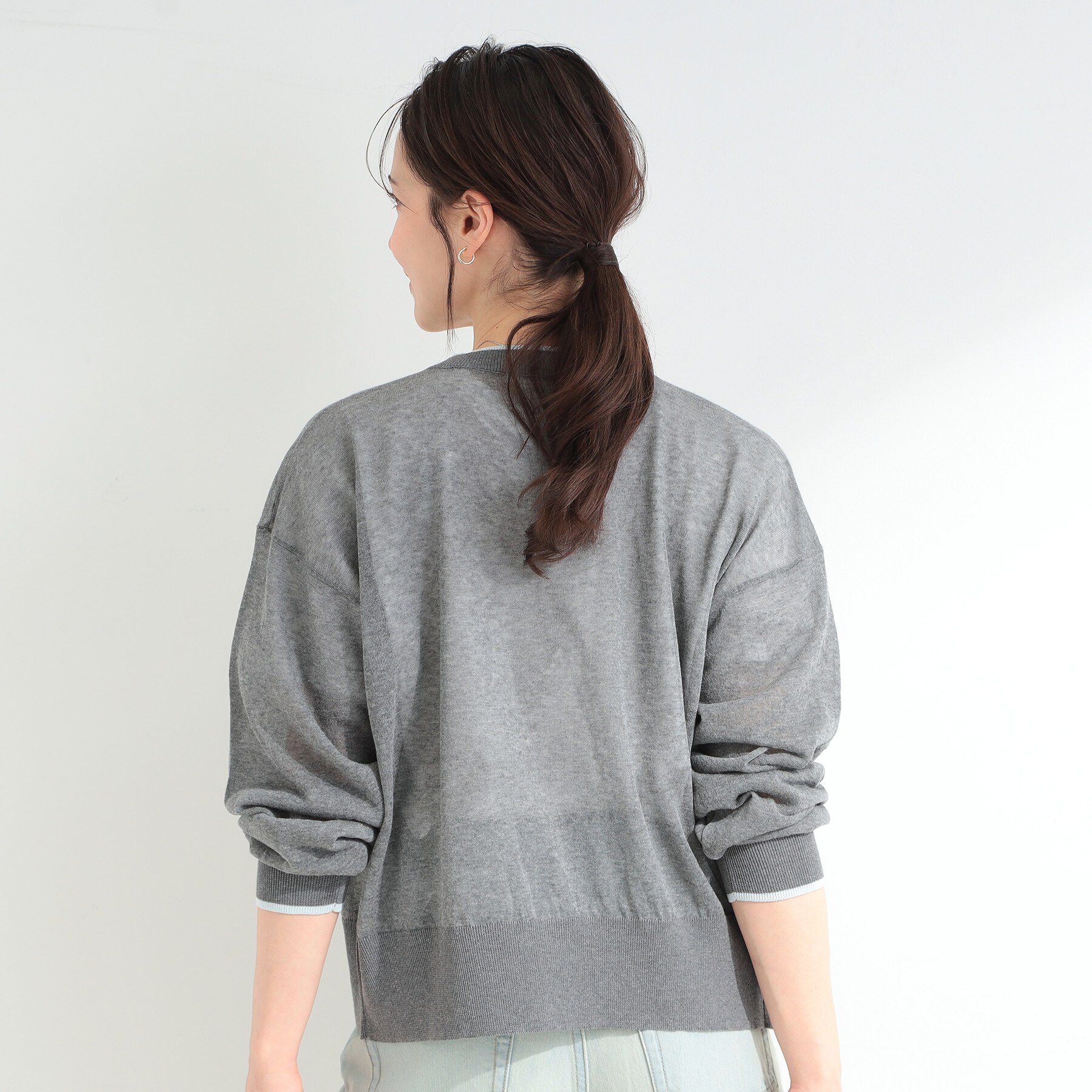 SHOO･LA･RUE「レイヤード風配色カーディガン」|カーディガン|