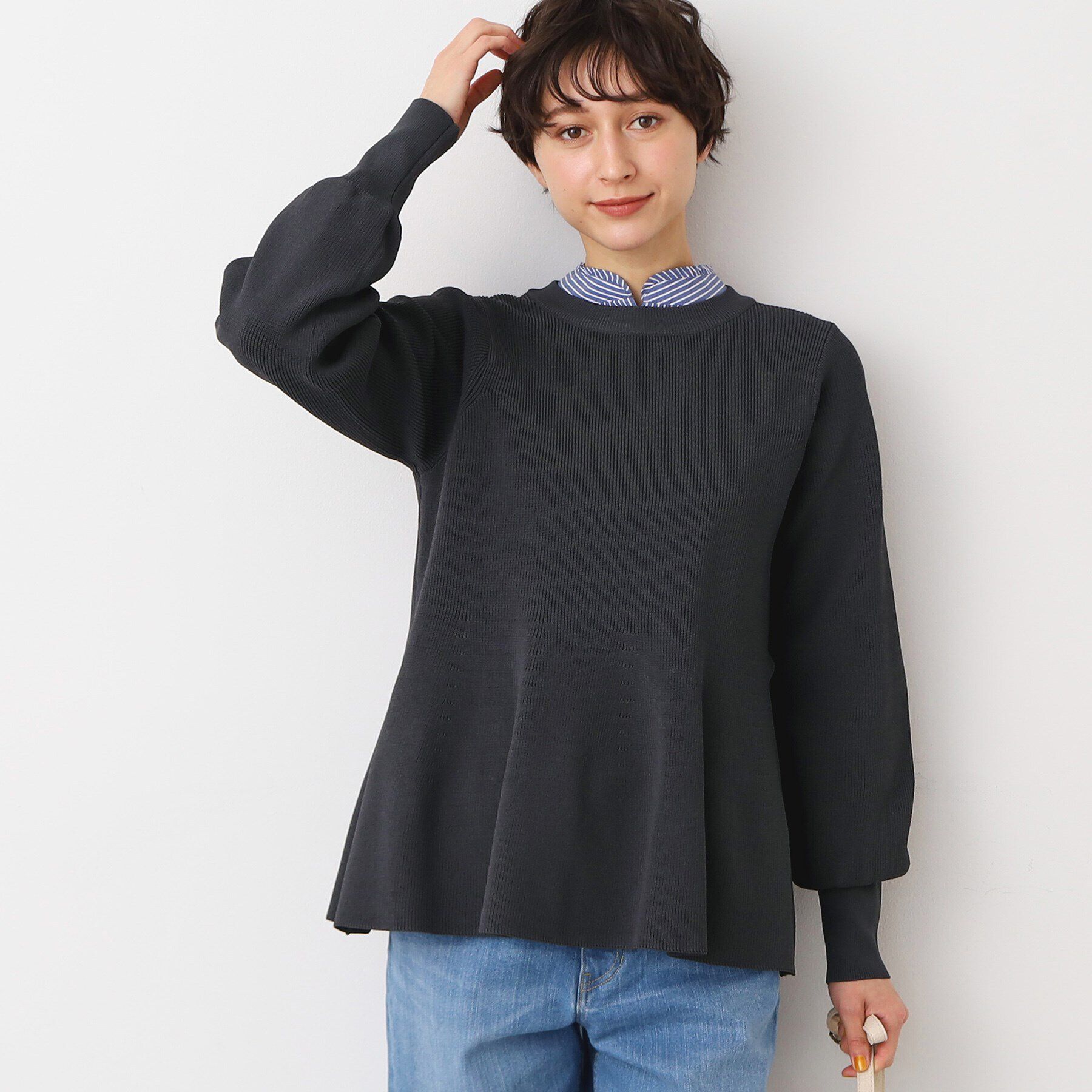 Dessin「【洗える】ペプラムニット」|ニット・セーター|