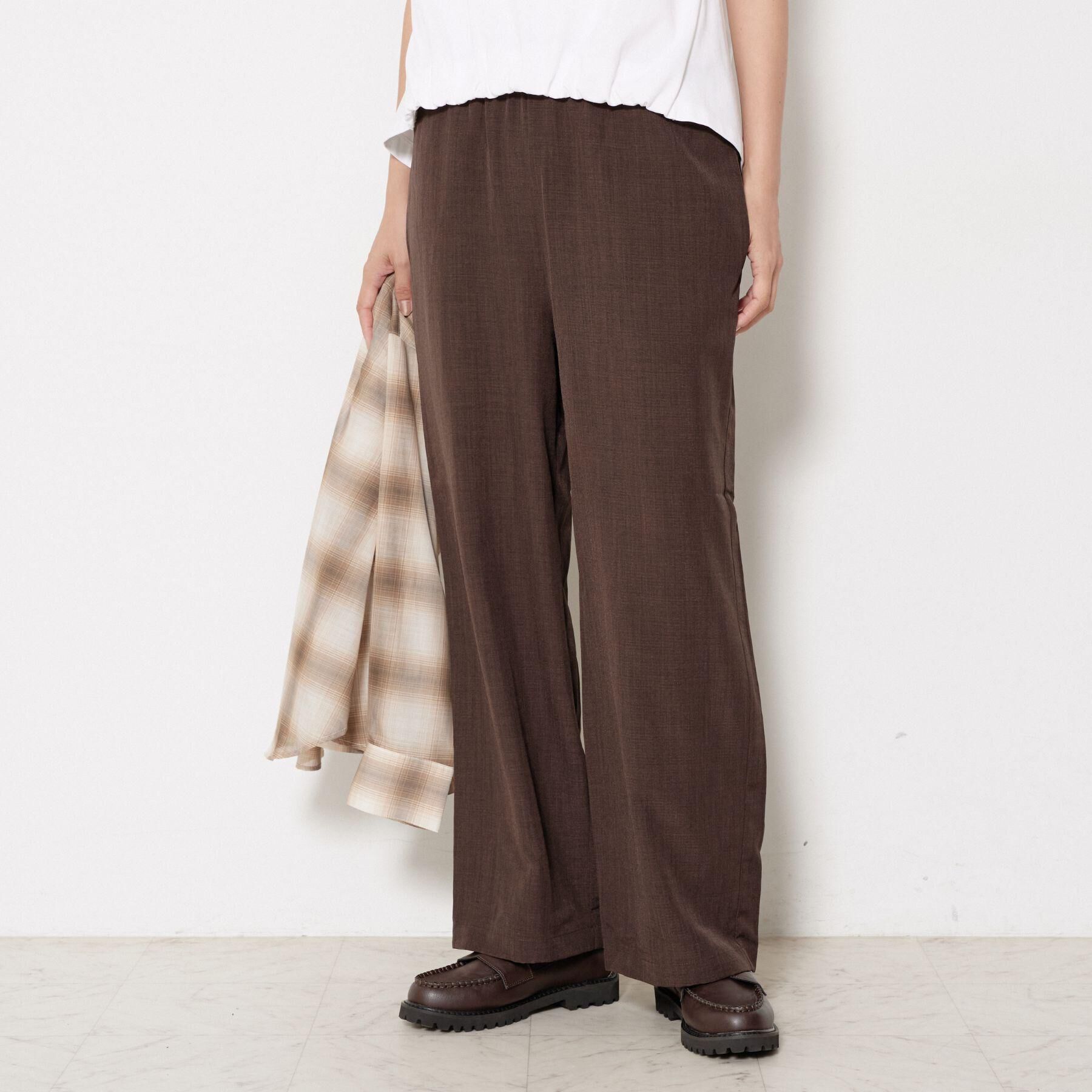 Dessin「【2点セット/ウエストゴム/洗える】スキッパ―シャツ＆ストレートパンツセット」|スーツ|