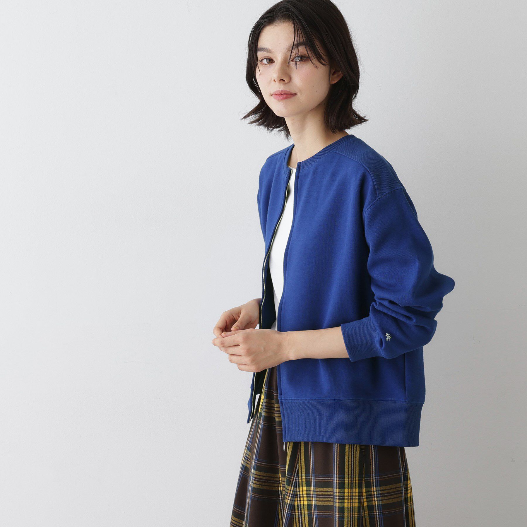 Dessin「【洗える】フロントジップカーディガン」|カーディガン|