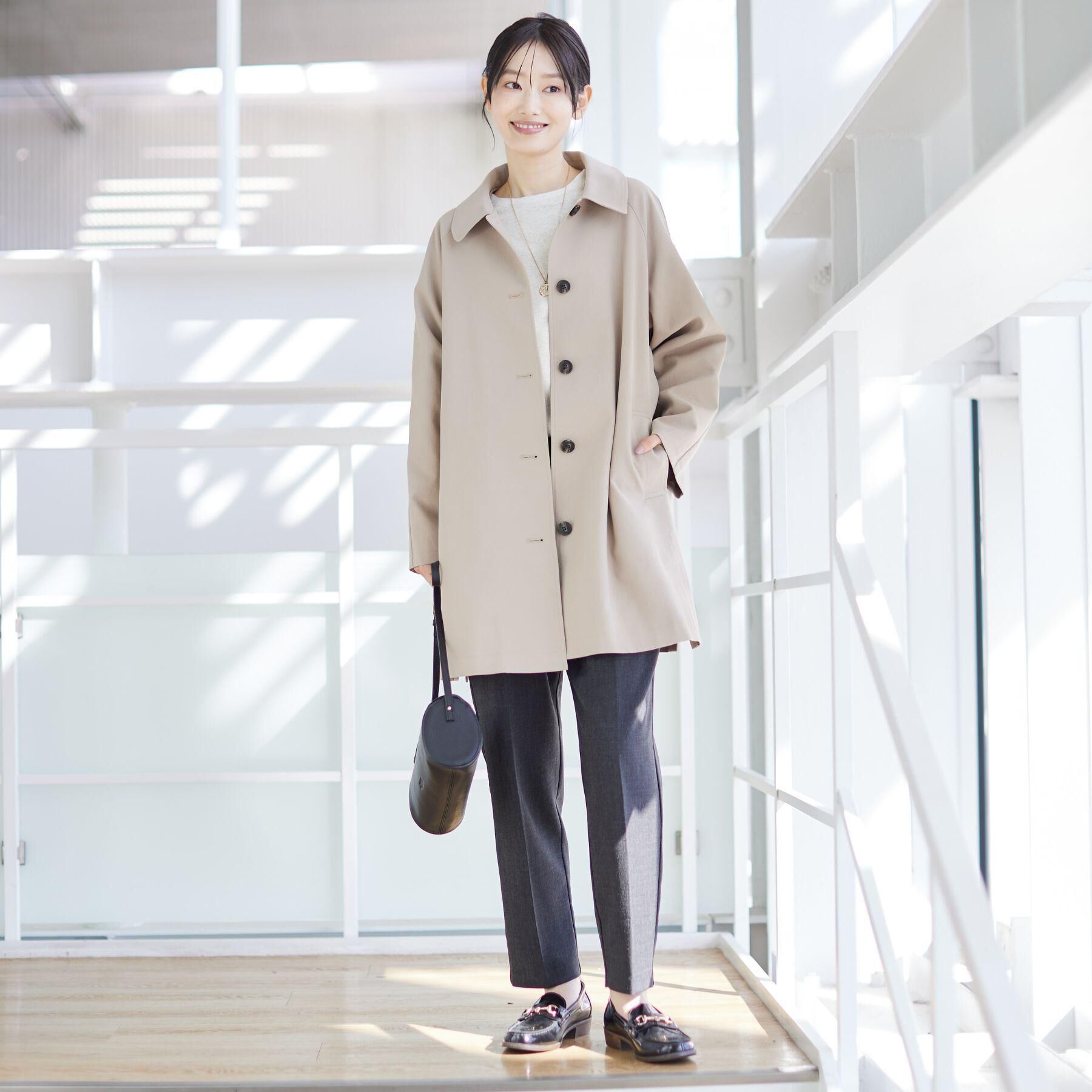 Dessin「【ウエストゴム/裏地付き】コンフォートテーパードパンツ」|その他|