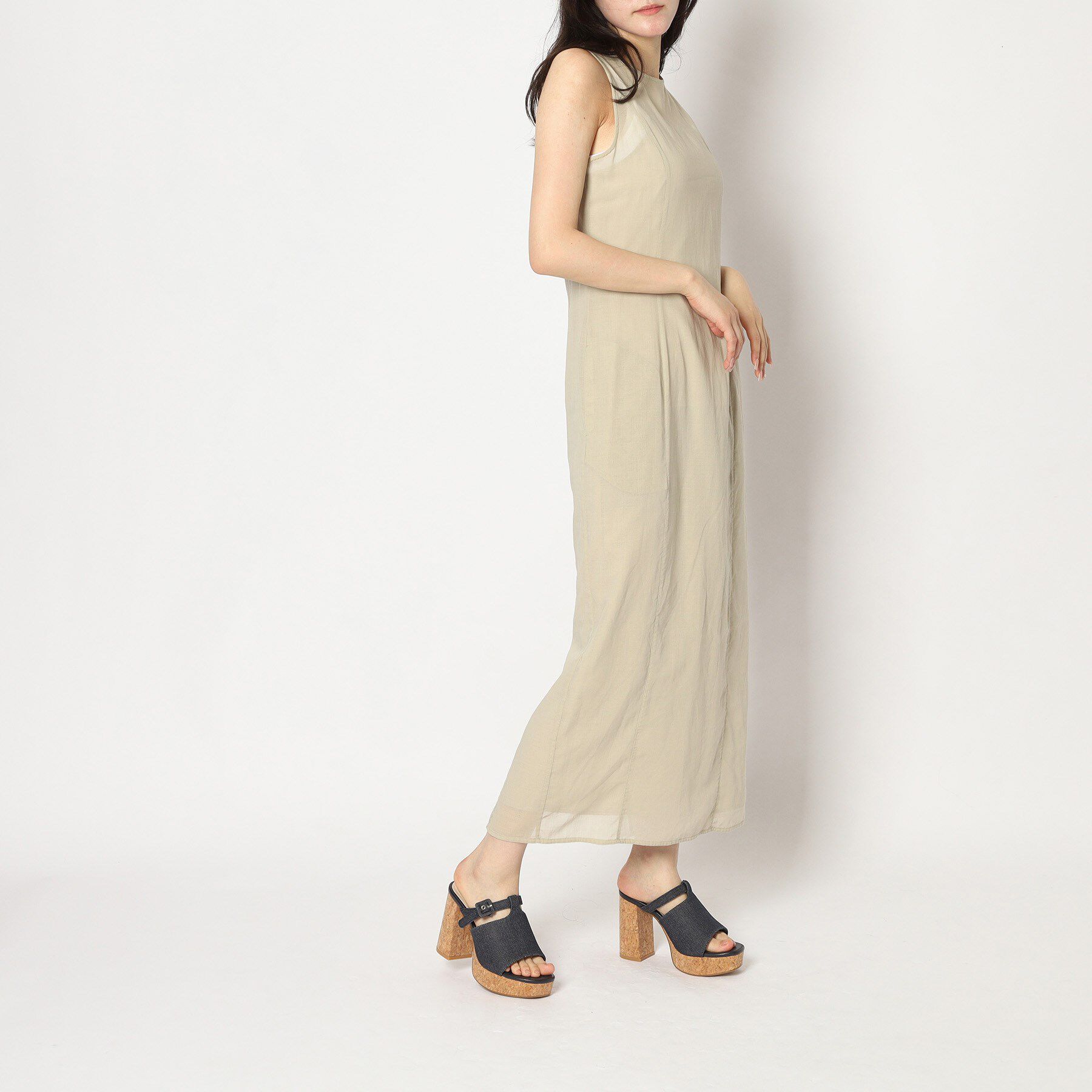 ESPERANZA「ミニバックルコルクヒールミュール」|サンダル|