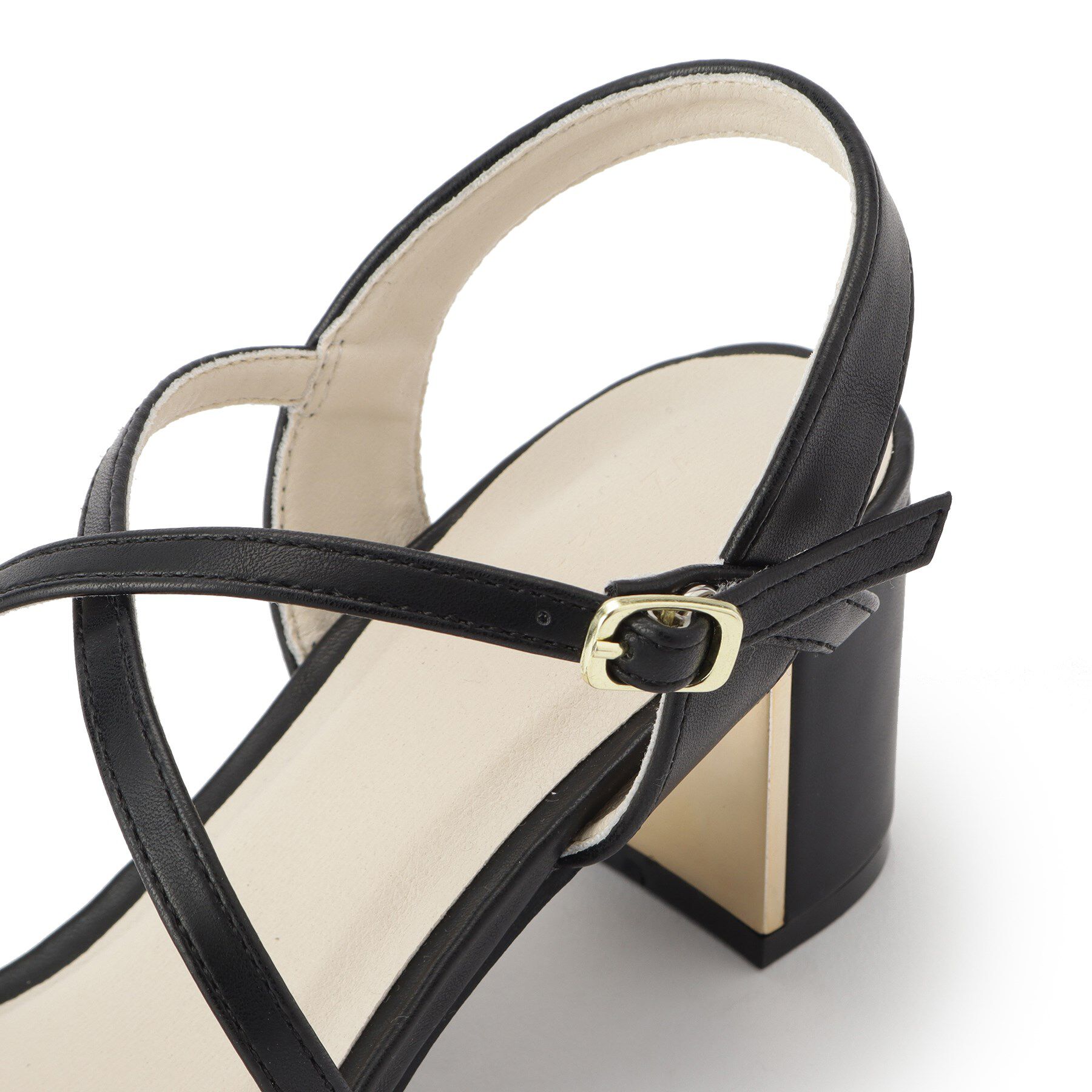 ESPERANZA「プレートヒールクロスベルトサンダル」|サンダル|