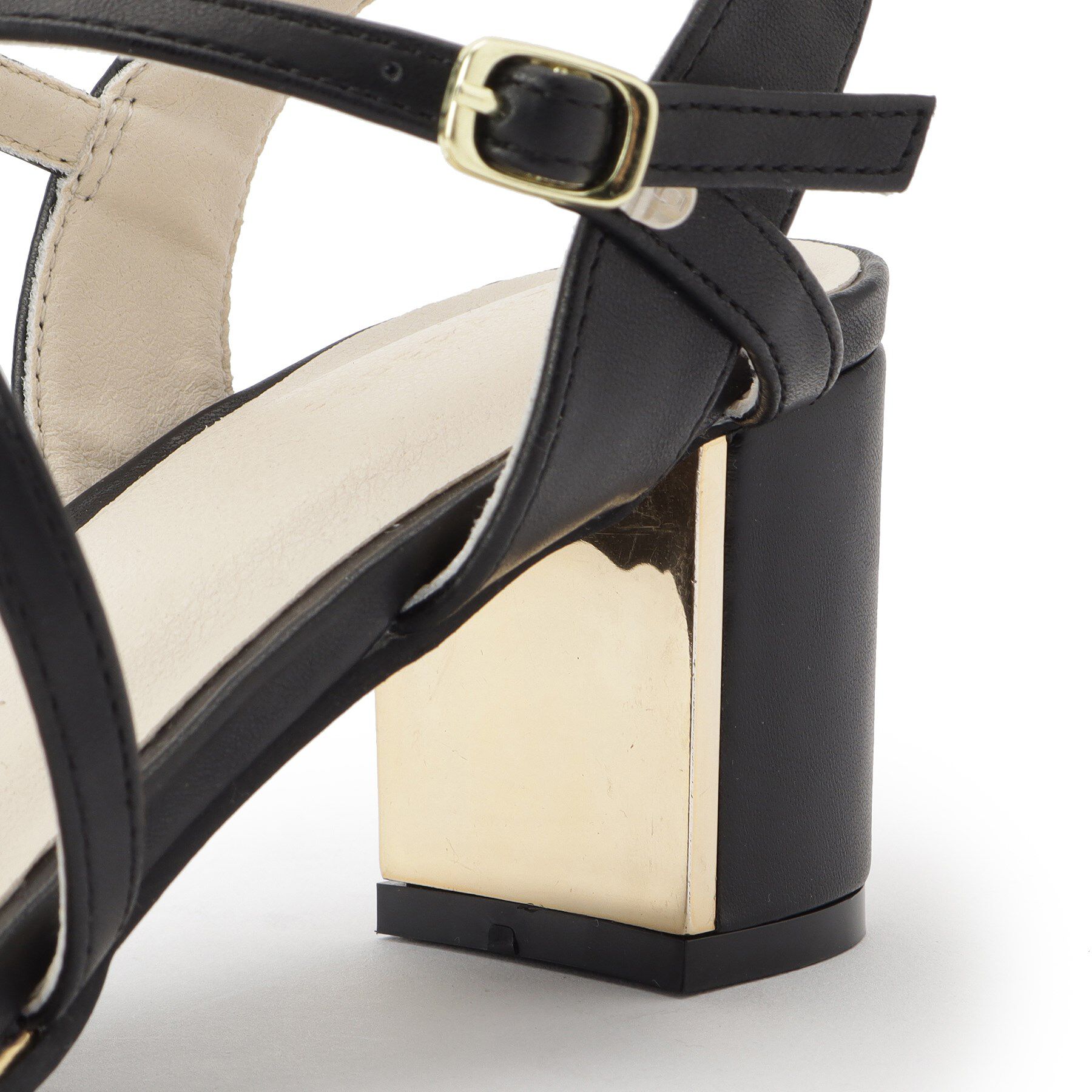 ESPERANZA「プレートヒールクロスベルトサンダル」|サンダル|