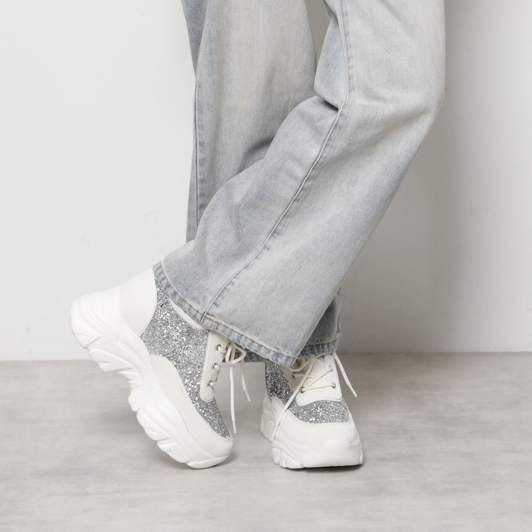 ESPERANZA「きゅんフィットインソールスニーカー」|スニーカー|シルバー(006)